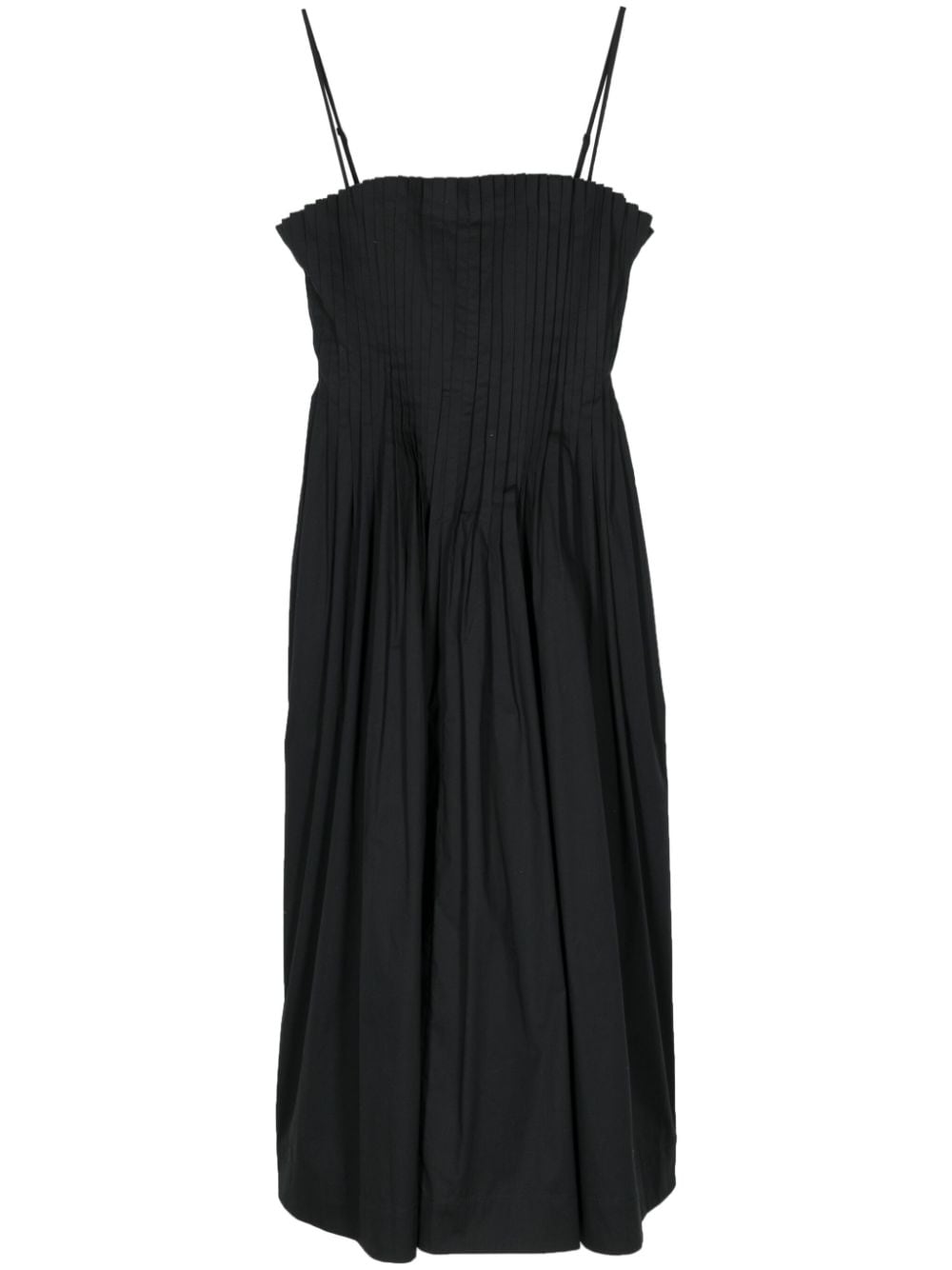 STAUD Bella midi dress - Black von STAUD