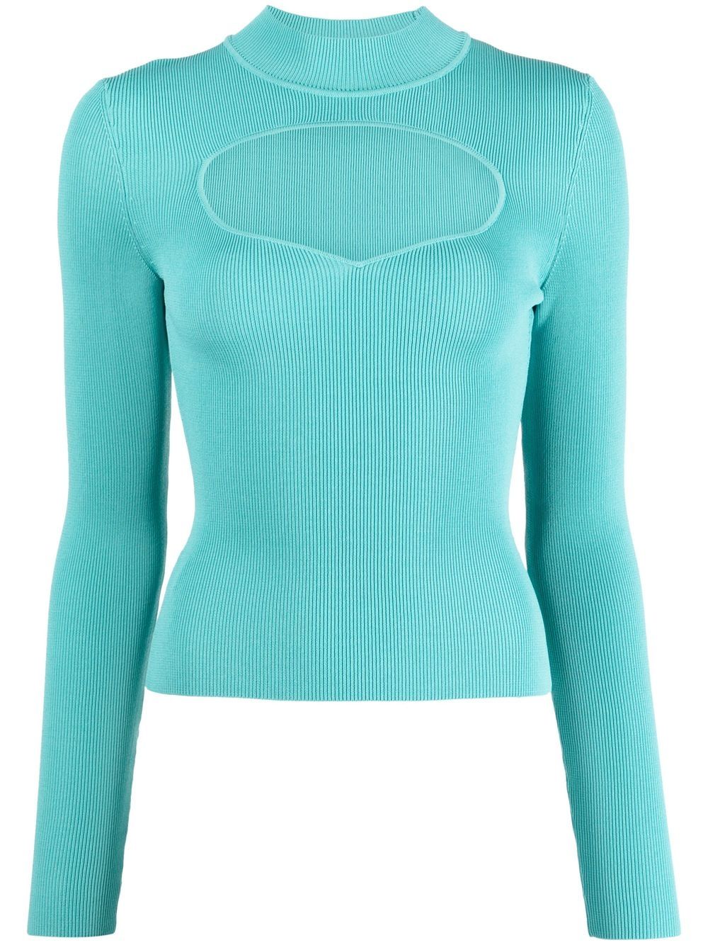 STAUD Cara cut-out detail top - Green von STAUD