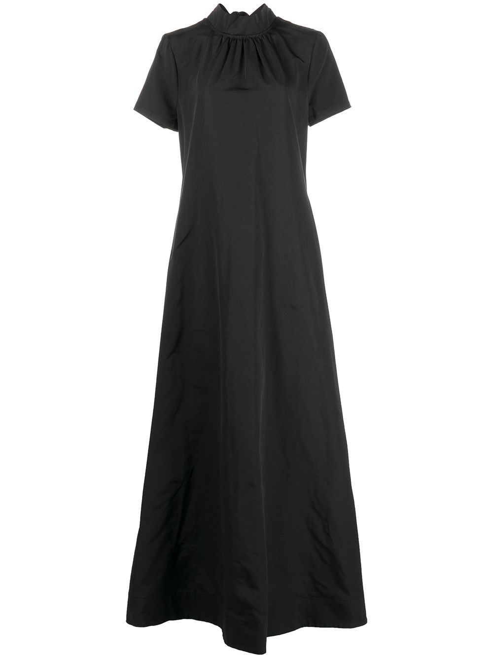 STAUD Llana bow-detail floor-length dress - Black von STAUD