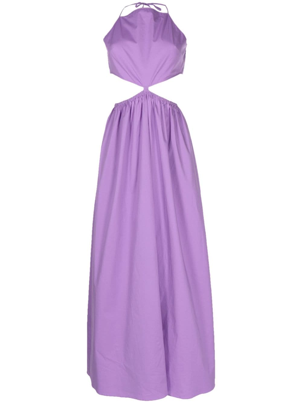 STAUD cut-out long dress - Purple von STAUD
