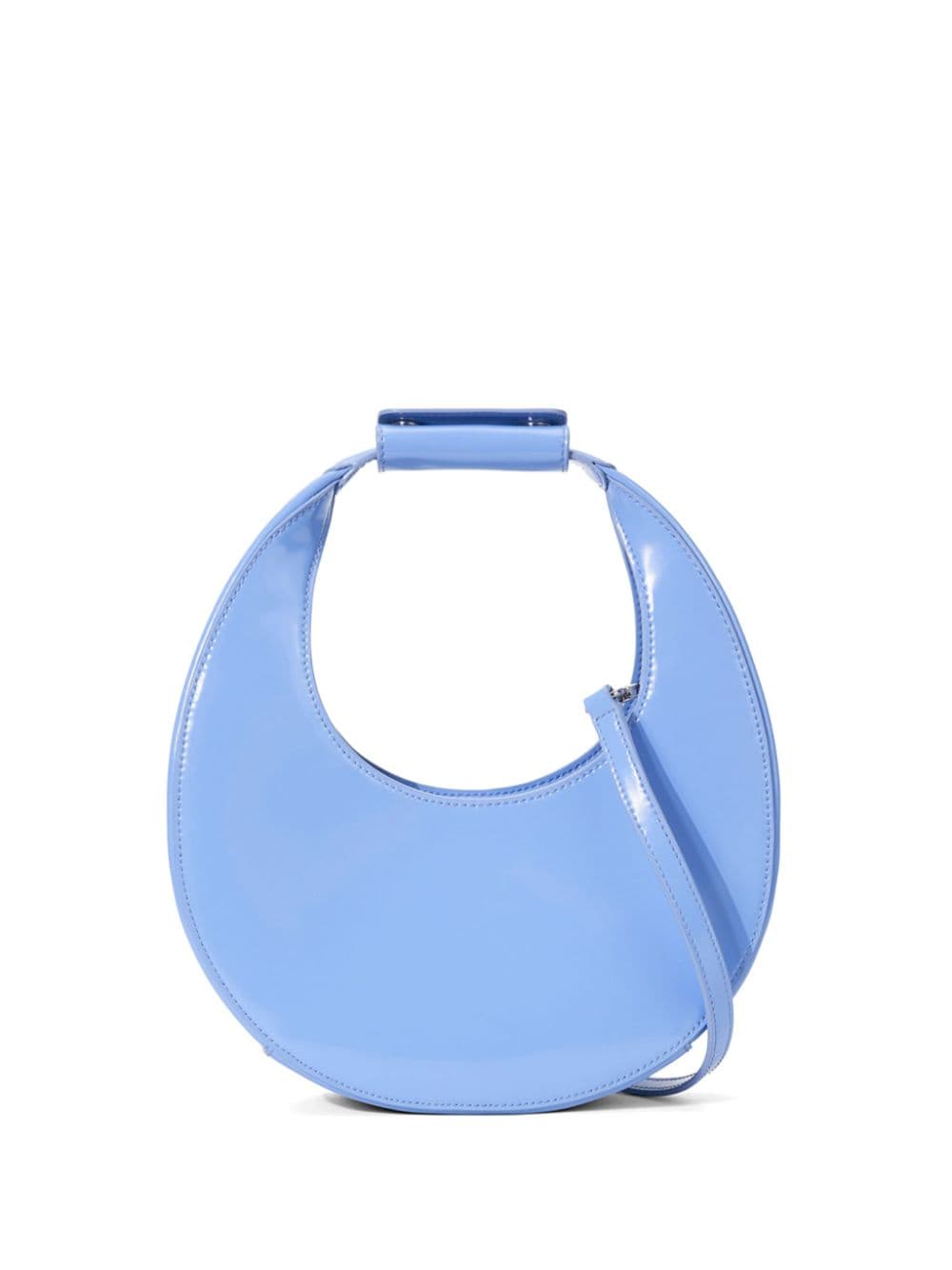 STAUD mini Moon leather tote bag - Blue von STAUD