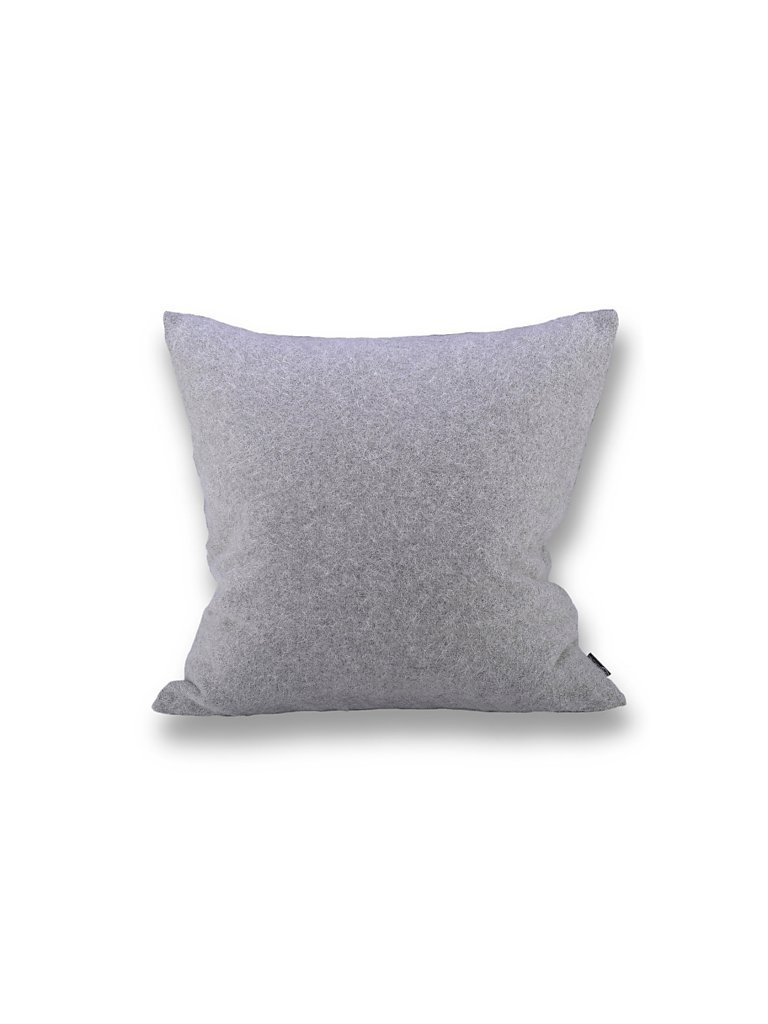 STEINER 1888 Wollkissen Alina 40x40cm marmor (gefüllt) grau