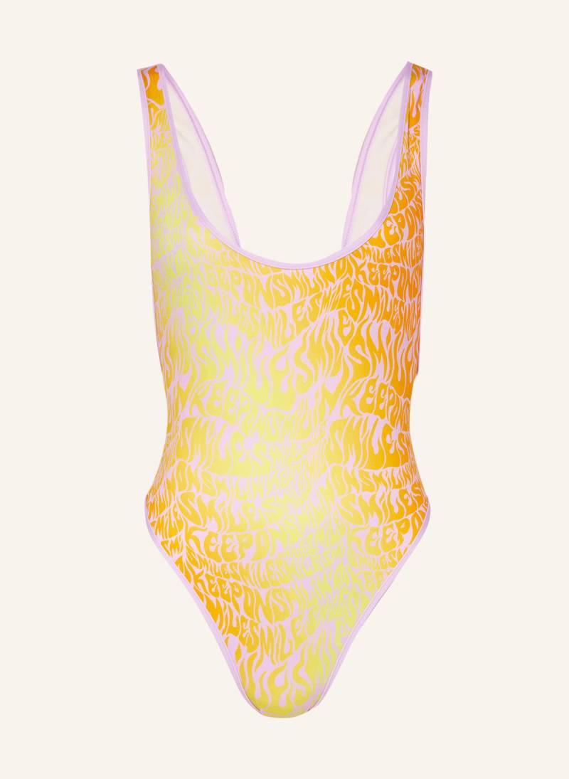 Stella Mccartney Swimwear Badeanzug Smile orange von STELLA McCARTNEY SWIMWEAR