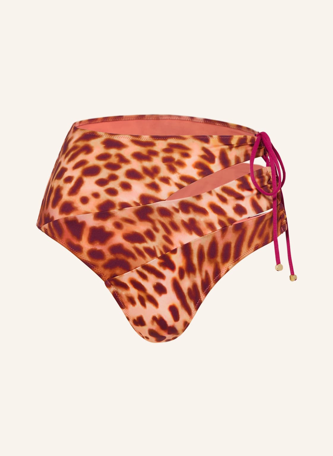 Stella Mccartney Swimwear High-Waist-Bikini-Hose rosa von STELLA McCARTNEY SWIMWEAR