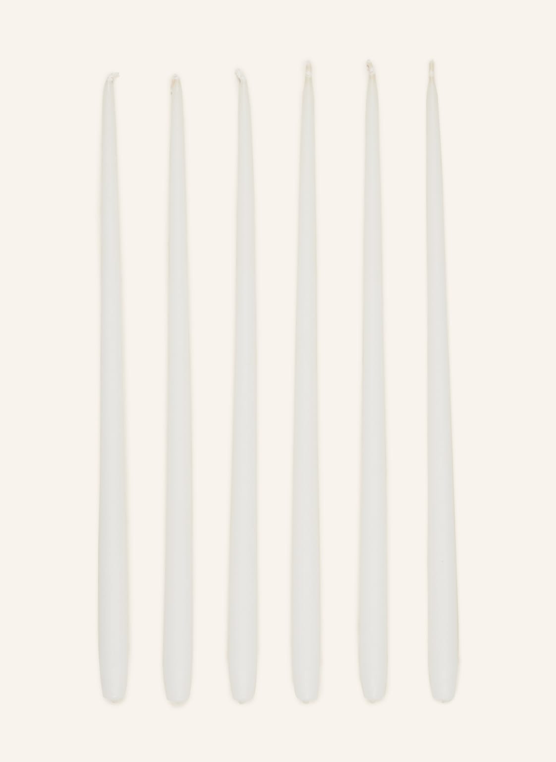 Stoff Nagel 6er-Set Stabkerzen weiss Stoff Nagel 6er-Set Stabkerzen weiss von STOFF NAGEL