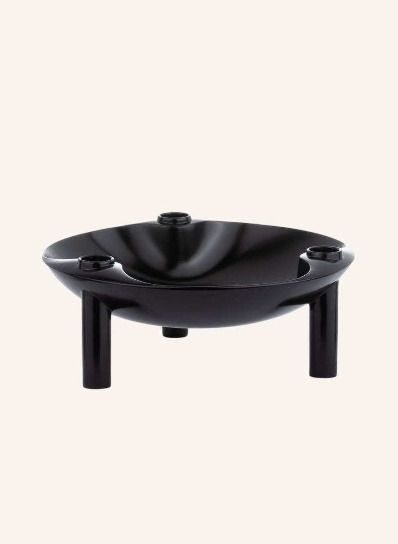 Stoff Nagel Kerzenhalter Mit Schale schwarz von STOFF NAGEL
