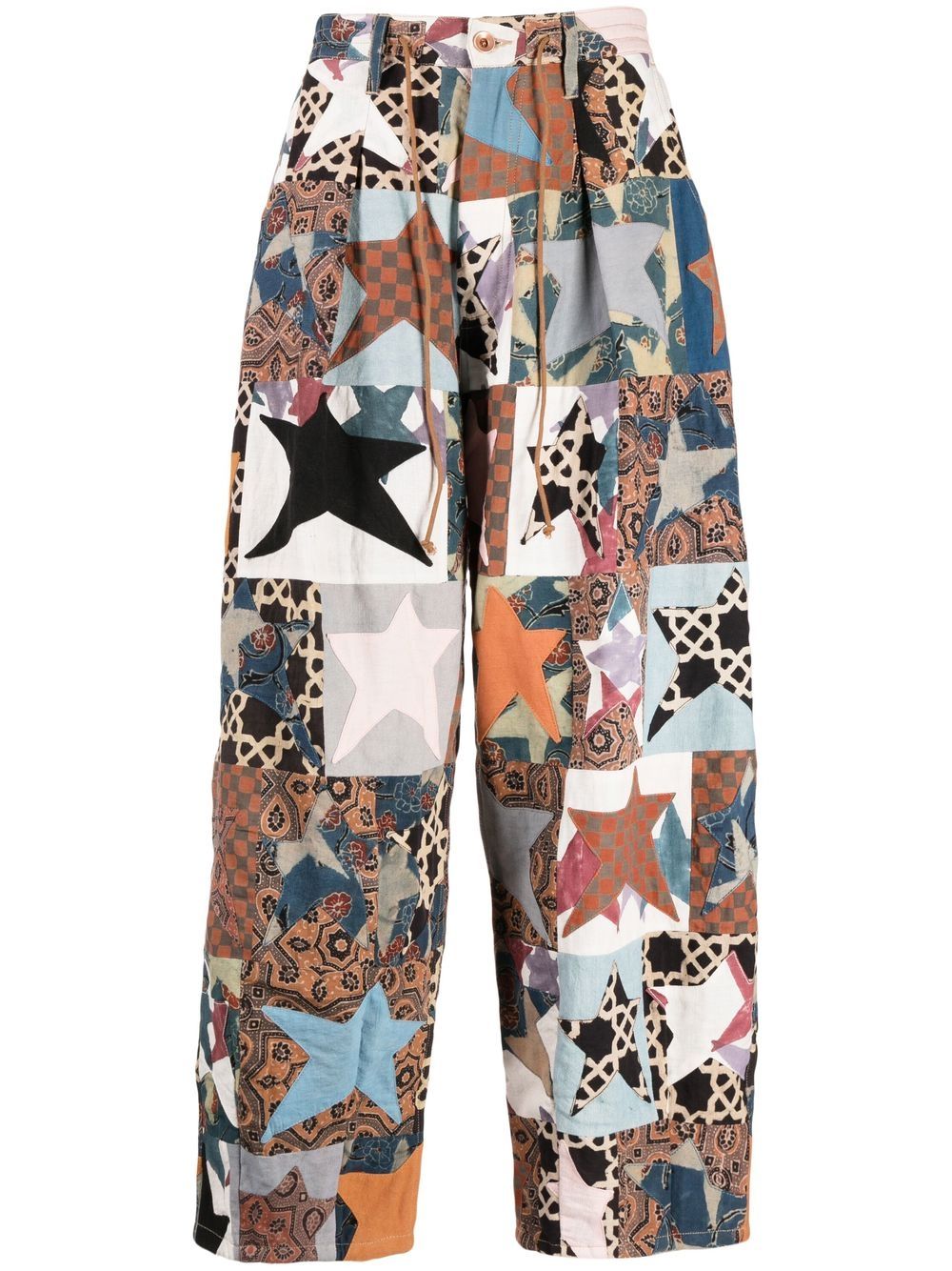 STORY mfg. patchwork wide-leg trousers - Multicolour von STORY mfg.