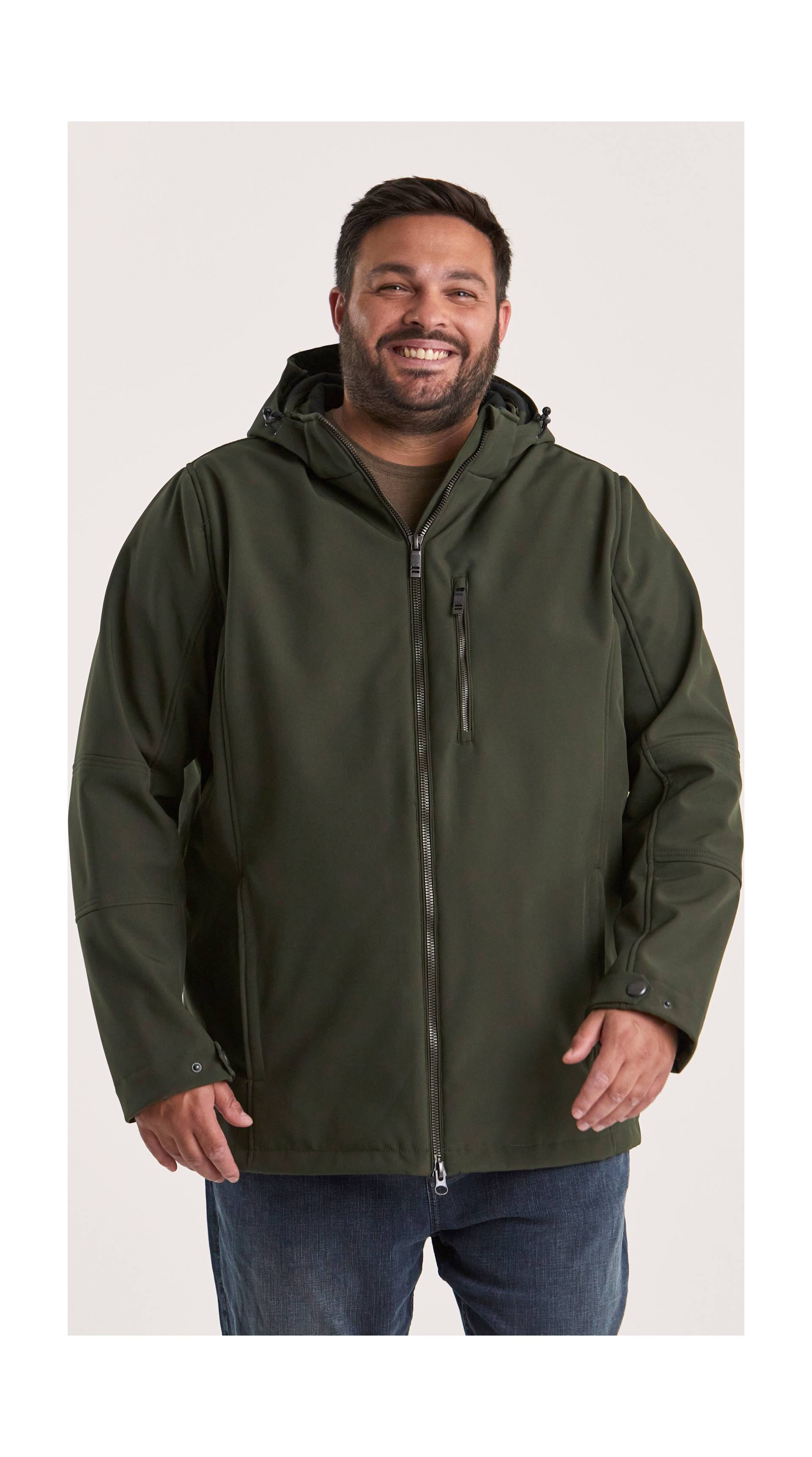 STOY Softshelljacke »STW 17 MN SFTSHLL JCKT«, Wasserabweisende, atmungsaktive Softshelljacke mit abnehmbarer Kapuze STOY Softshelljacke »STW 17 MN SFTSHLL JCKT«, Wasserabweisende, atmungsaktive Softshelljacke mit abnehmbarer Kapuze von STOY