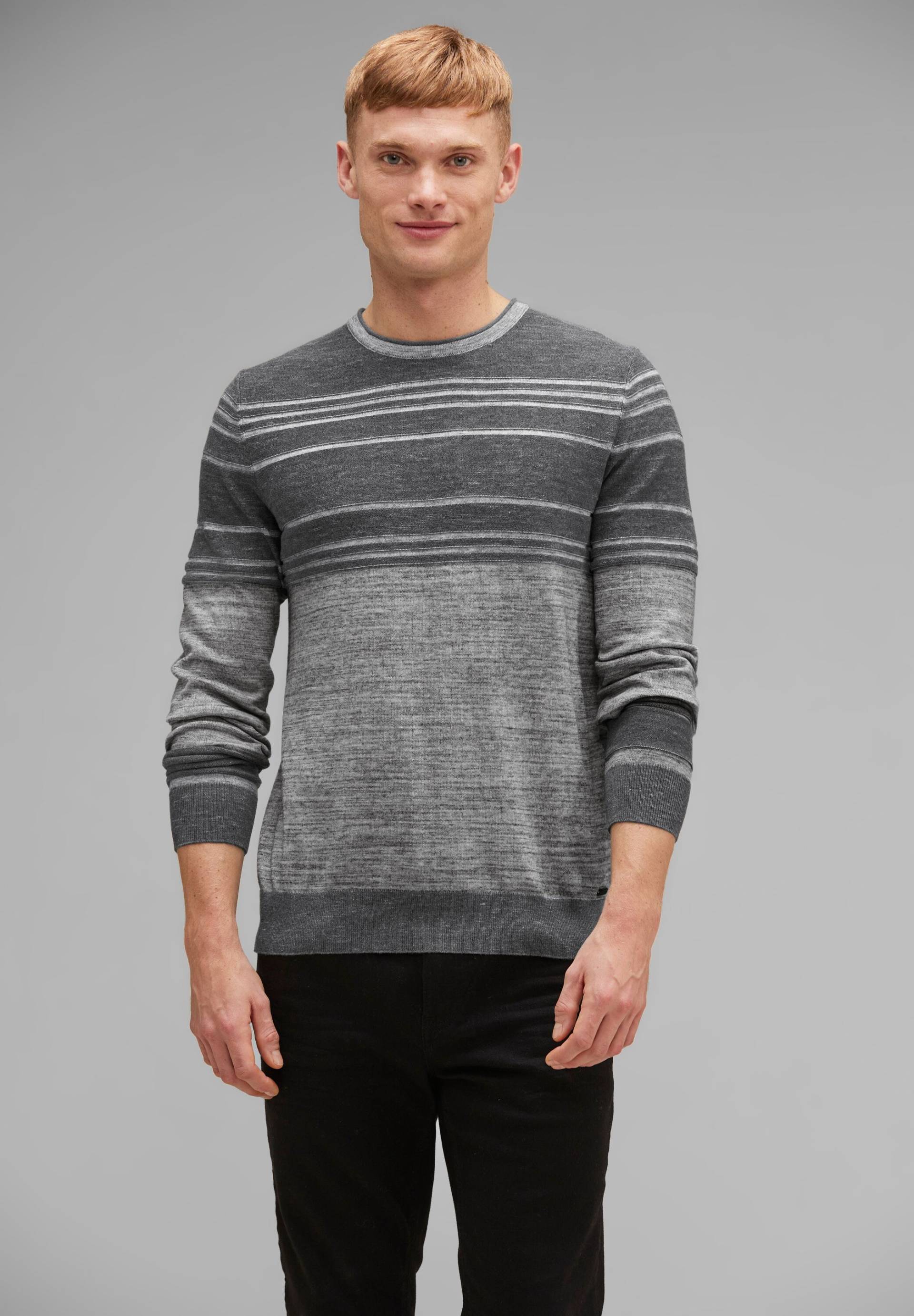 STREET ONE MEN Strickpullover »Zweifarbiger Strickpullover« von STREET ONE MEN