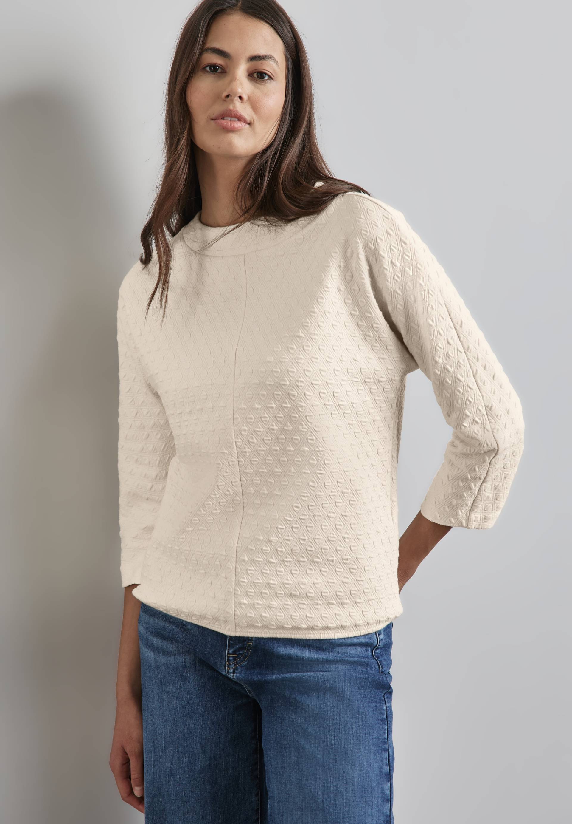 STREET ONE 3/4-Arm-Shirt, mit Strukturmuster von STREET ONE