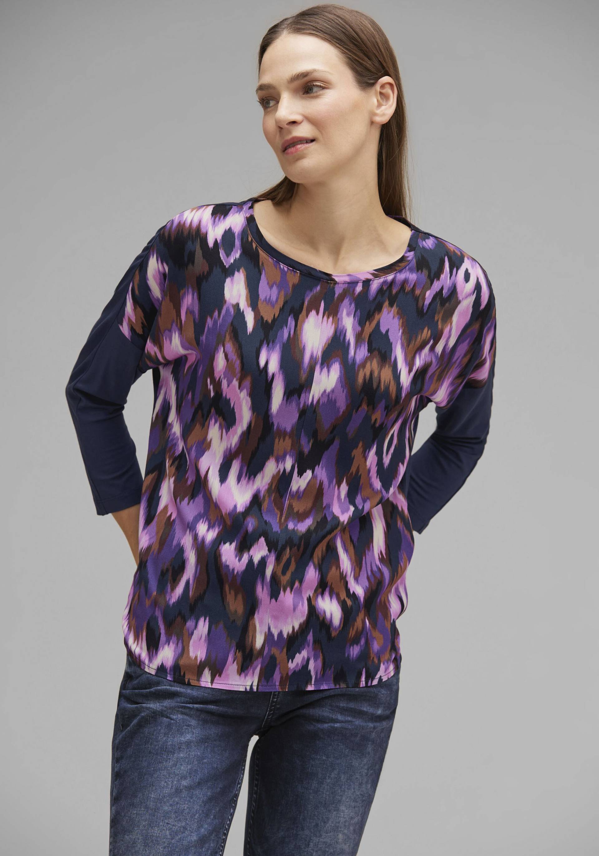 STREET ONE 3/4-Arm-Shirt, mit mehrfarbig gemustertem Vorderteil STREET ONE 3/4-Arm-Shirt, mit mehrfarbig gemustertem Vorderteil von STREET ONE