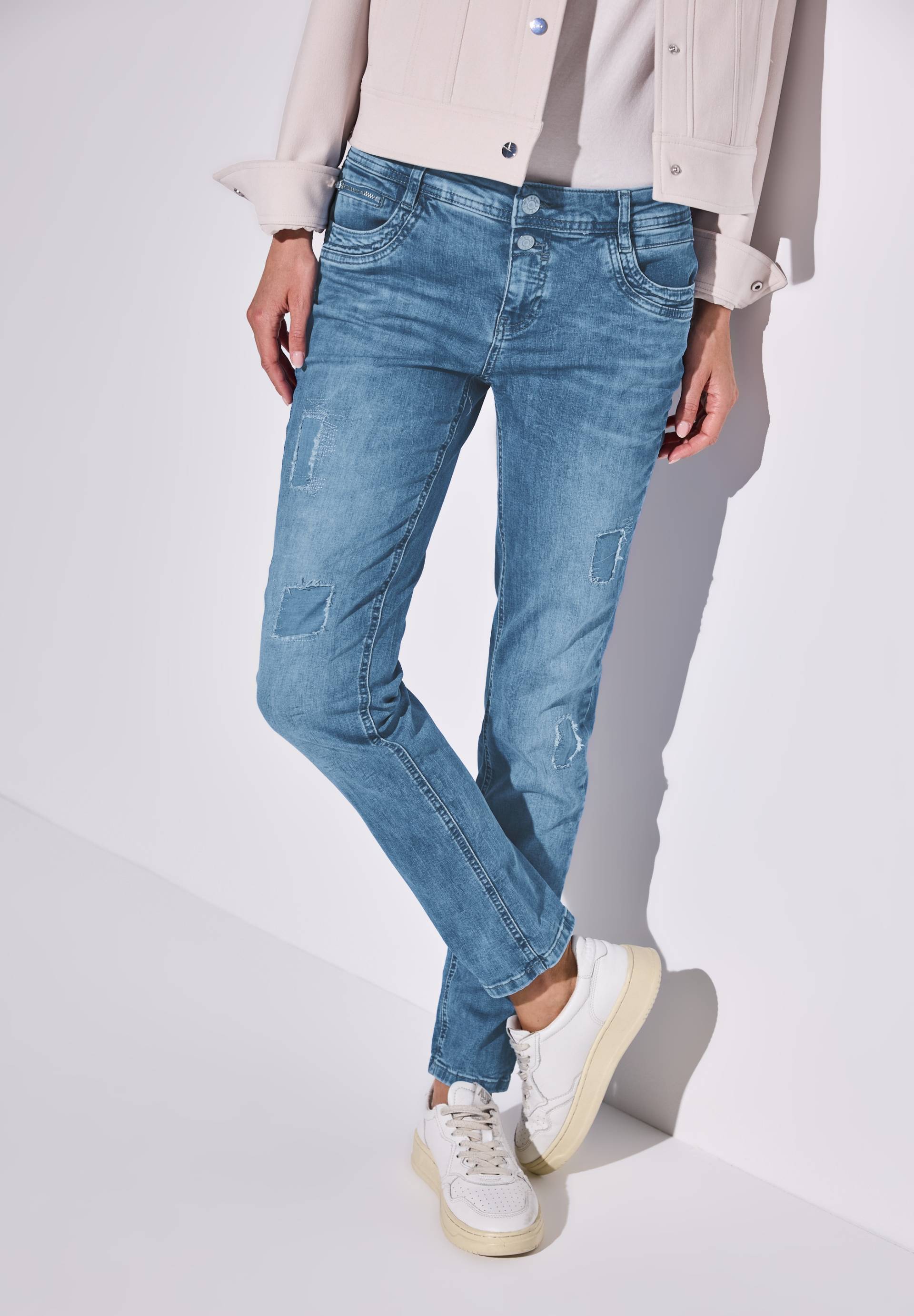 STREET ONE 5-Pocket-Jeans »Style Jane«, im Destroyed-Look STREET ONE 5-Pocket-Jeans »Style Jane«, im Destroyed-Look von STREET ONE