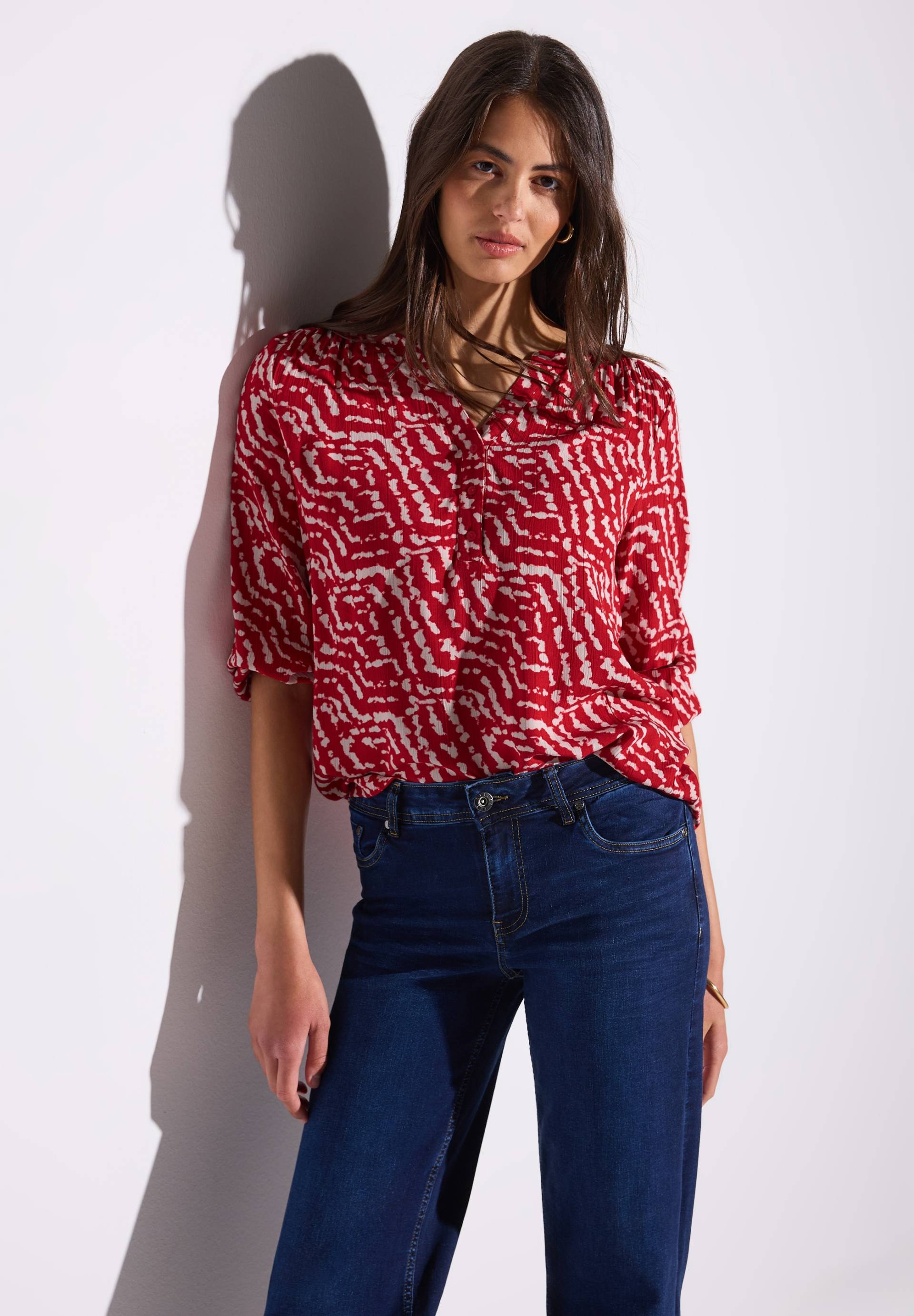 STREET ONE Blusenshirt, mit All-Over Print von STREET ONE