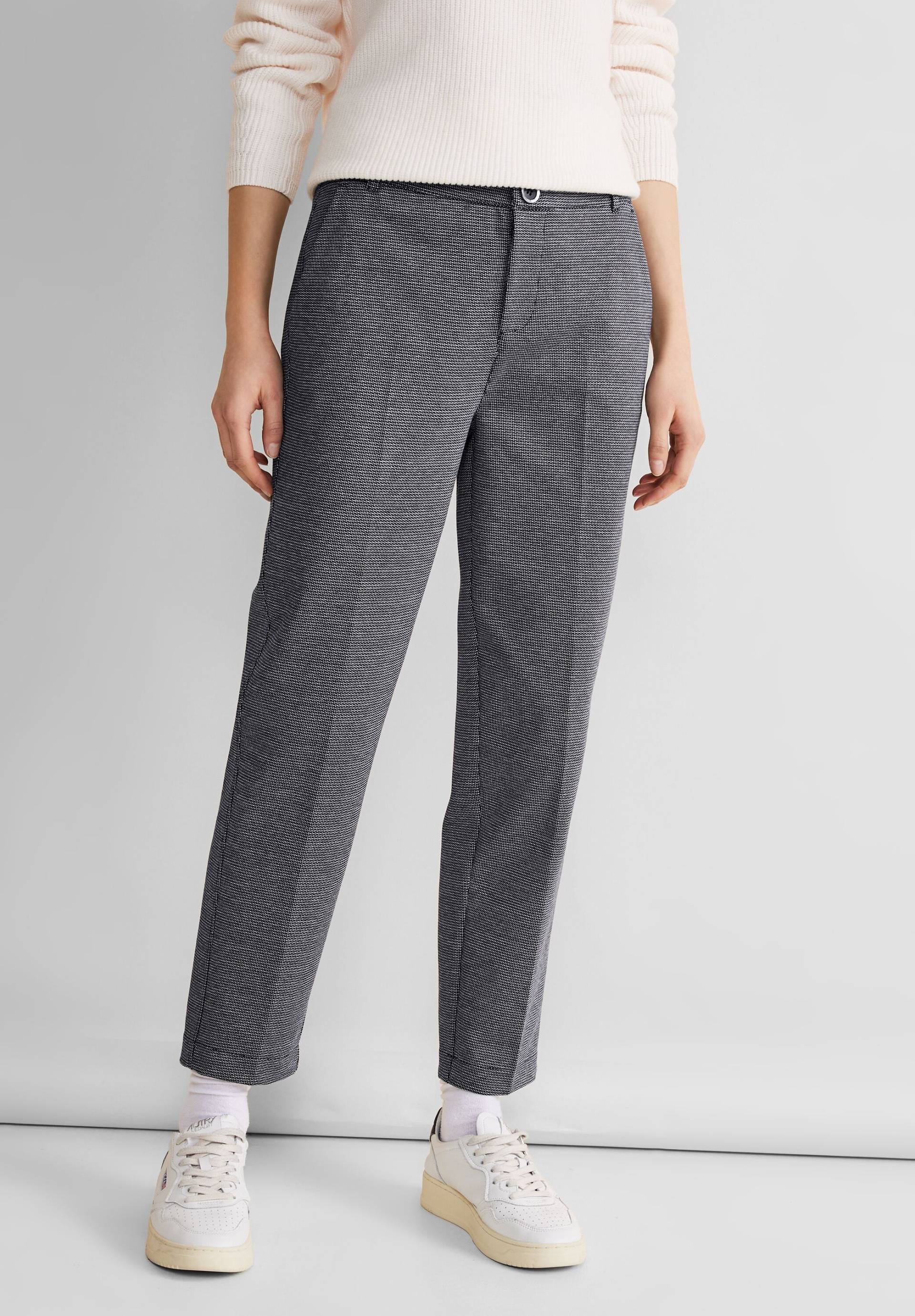 STREET ONE Chinohose, mit Jacquard-Muster von STREET ONE