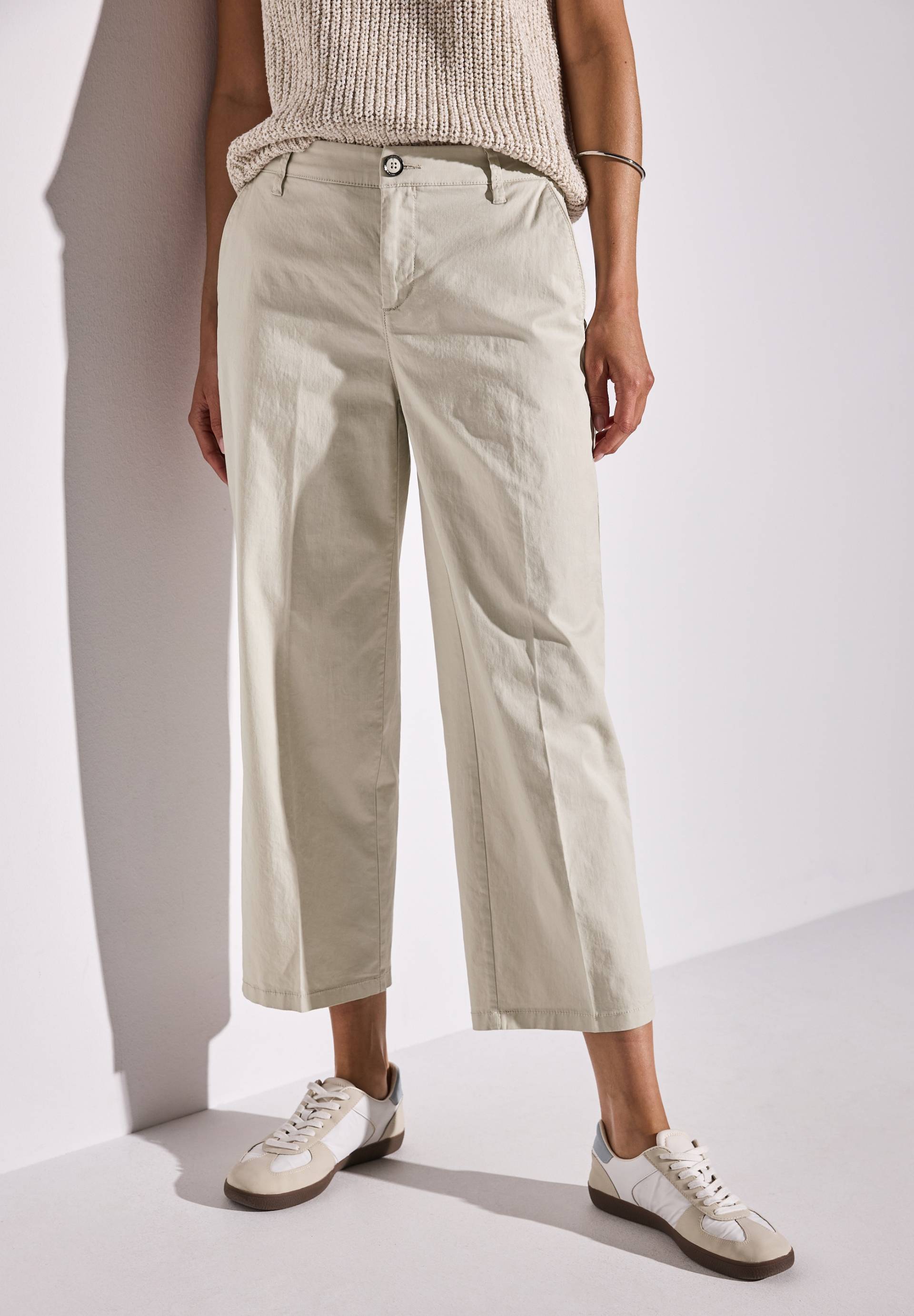 STREET ONE Chinohose, mit elastischem Bund hinten von STREET ONE