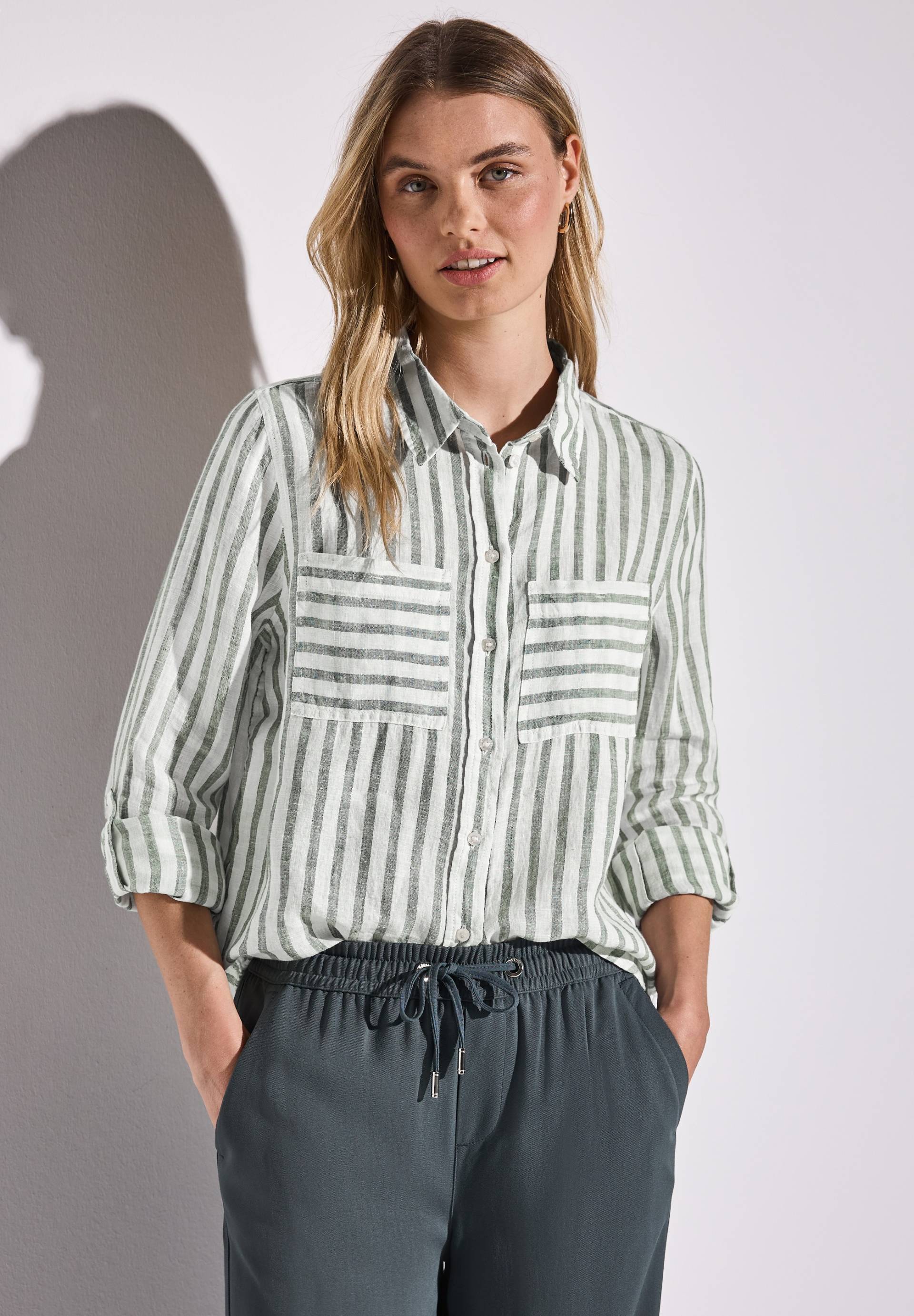 STREET ONE Hemdbluse, mit Streifen Muster STREET ONE Hemdbluse, mit Streifen Muster von STREET ONE
