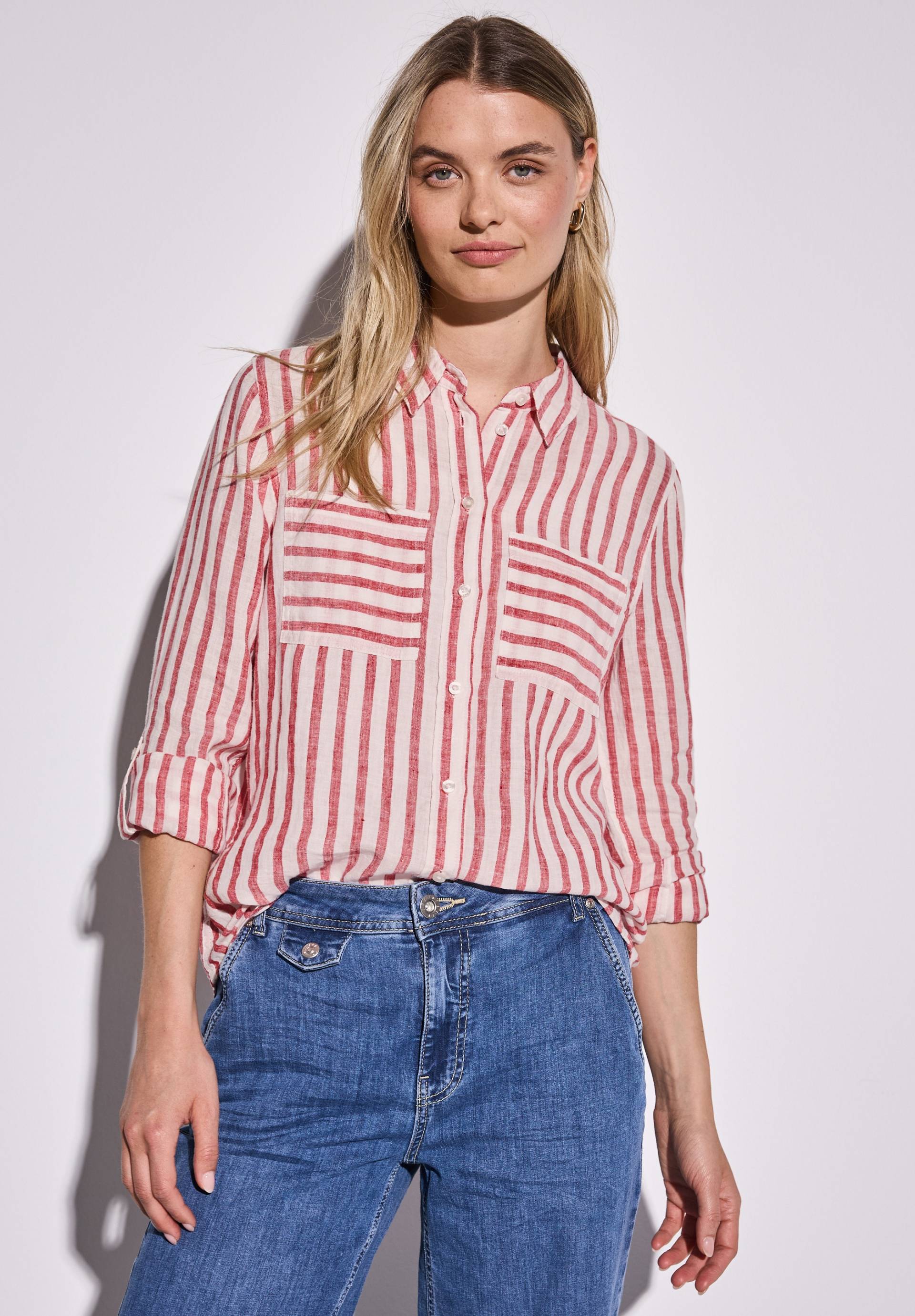 STREET ONE Hemdbluse, mit Streifen Muster von STREET ONE