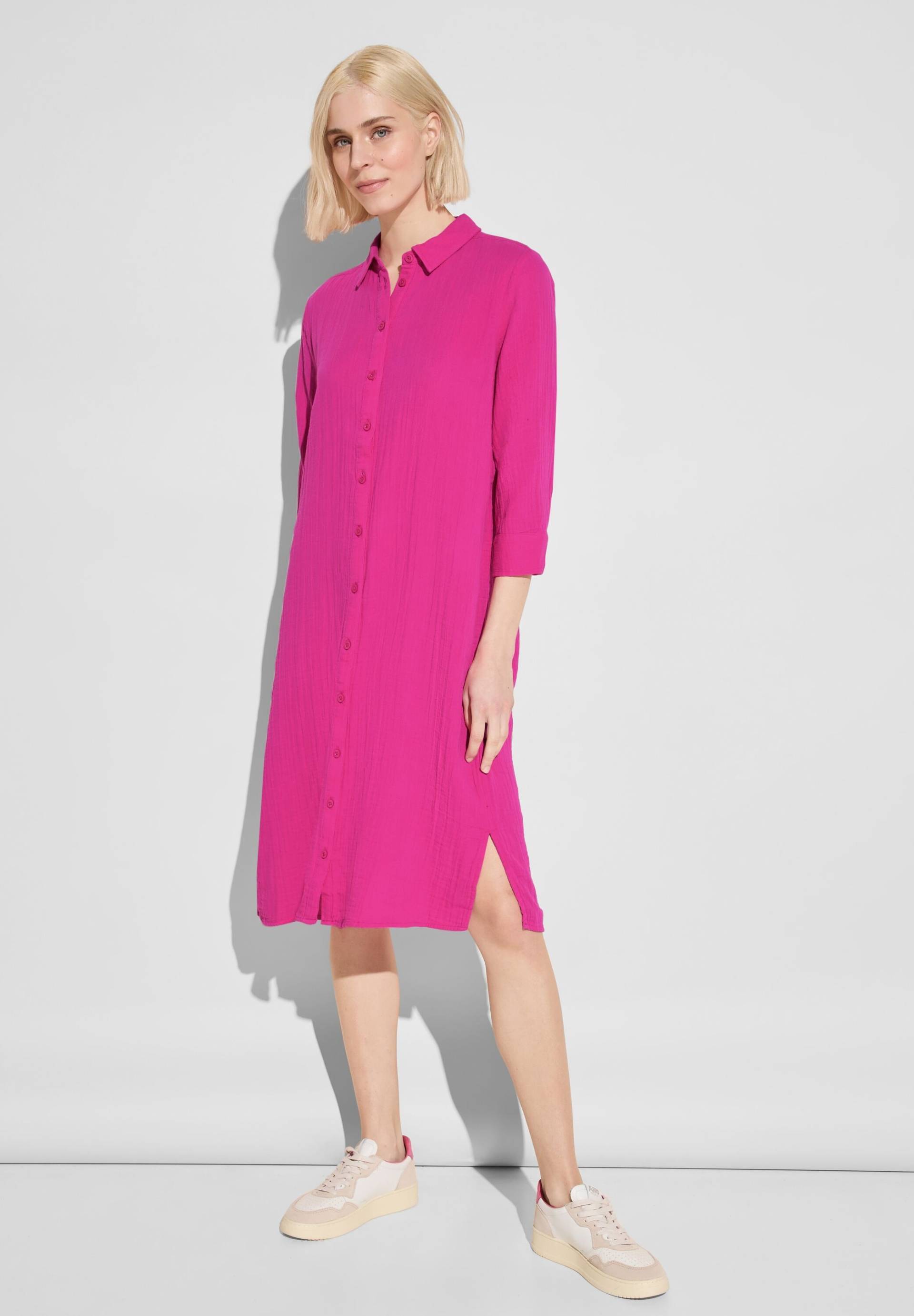 STREET ONE Hemdblusenkleid, mit Struktur STREET ONE Hemdblusenkleid, mit Struktur von STREET ONE