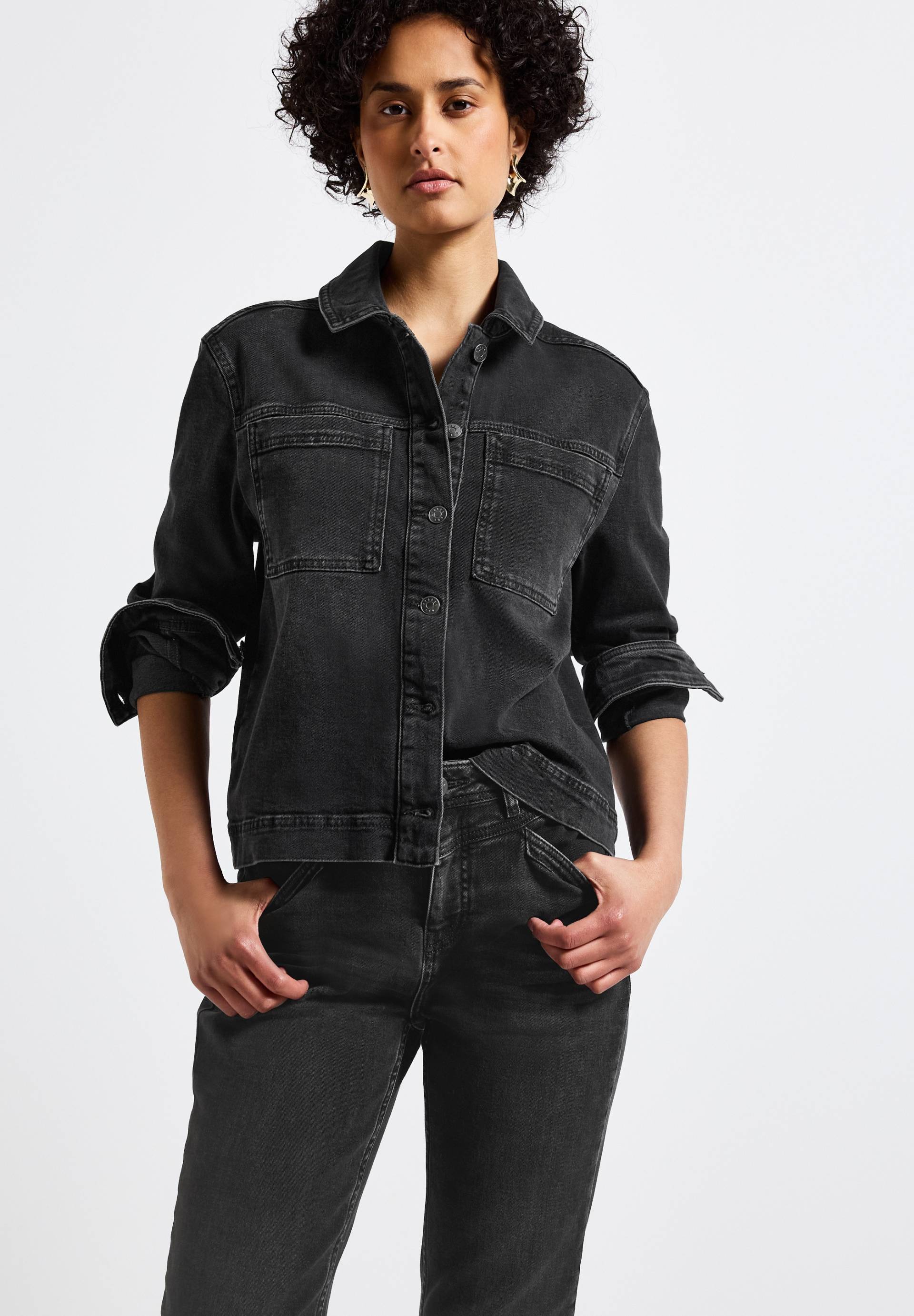 STREET ONE Jeansjacke, mit Brust Taschen STREET ONE Jeansjacke, mit Brust Taschen von STREET ONE