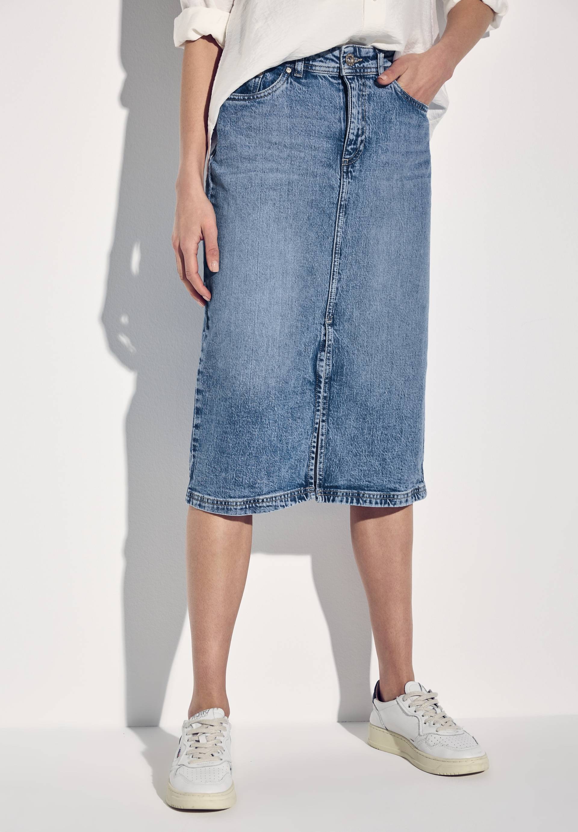 STREET ONE Jeansrock, mit Schlitz vorne STREET ONE Jeansrock, mit Schlitz vorne von STREET ONE