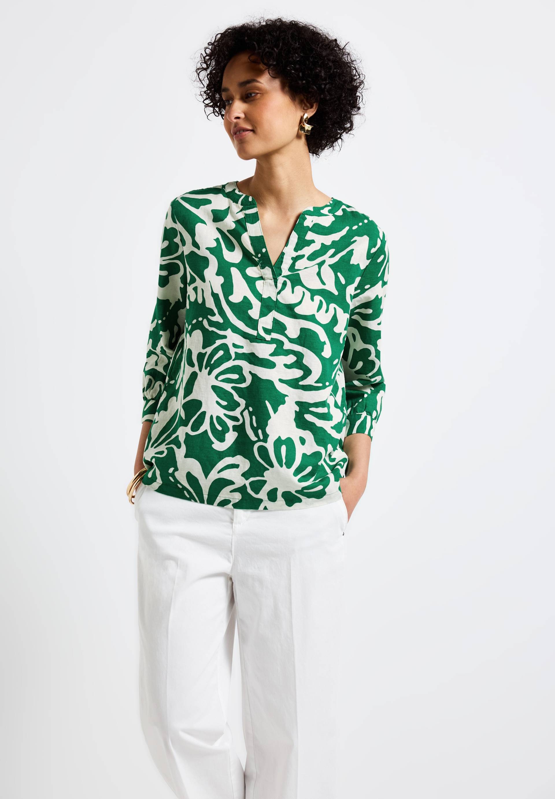 STREET ONE Klassische Bluse, mit All-Over Print STREET ONE Klassische Bluse, mit All-Over Print von STREET ONE