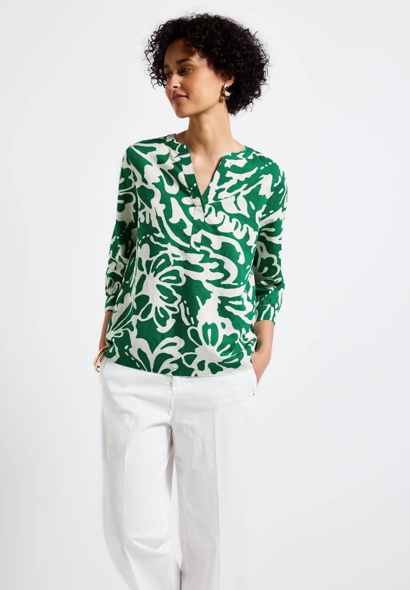 STREET ONE Klassische Bluse, mit All-Over Print von STREET ONE