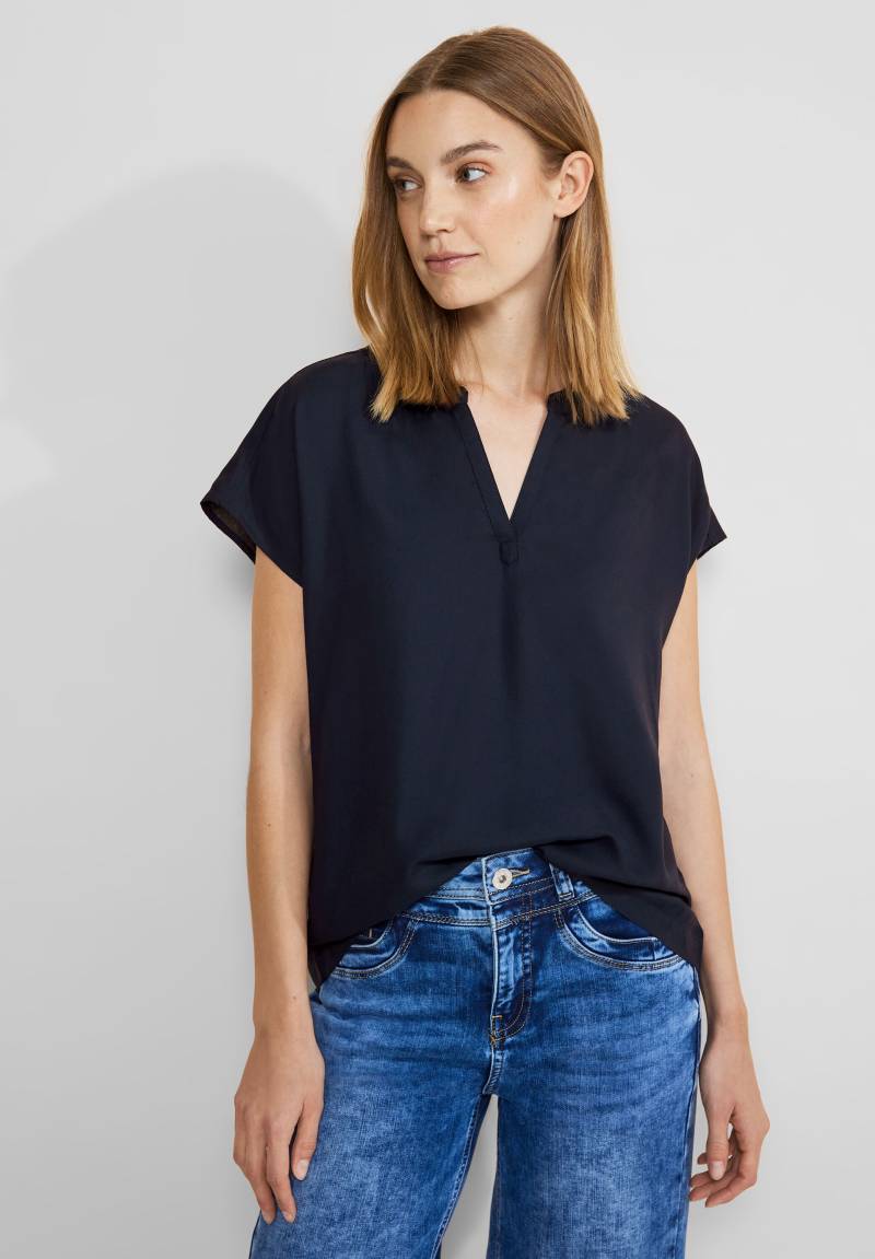 STREET ONE Kurzarmbluse, Blusenshirt aus reiner Viskose STREET ONE Kurzarmbluse, Blusenshirt aus reiner Viskose von STREET ONE