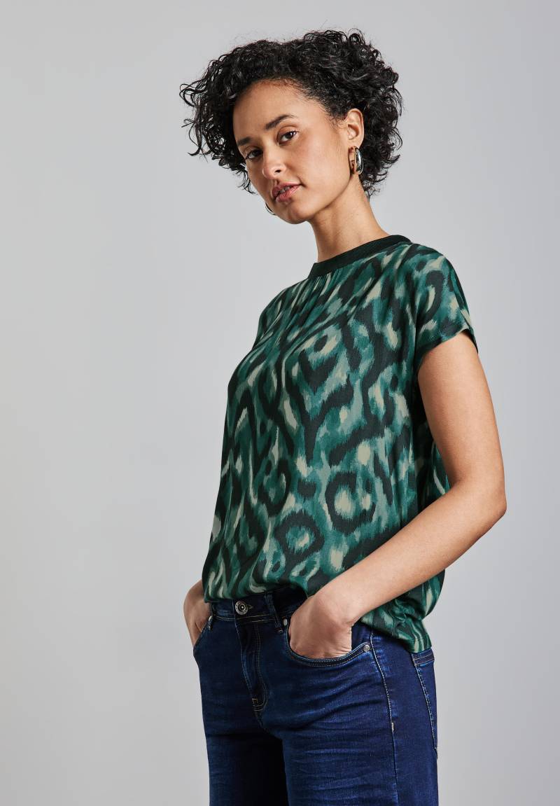 STREET ONE Kurzarmshirt, mit grafischem Muster von STREET ONE