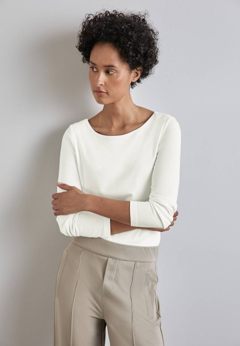 STREET ONE Langarmshirt »Style Lanea«, mit U-Boot Ausschnitt von STREET ONE
