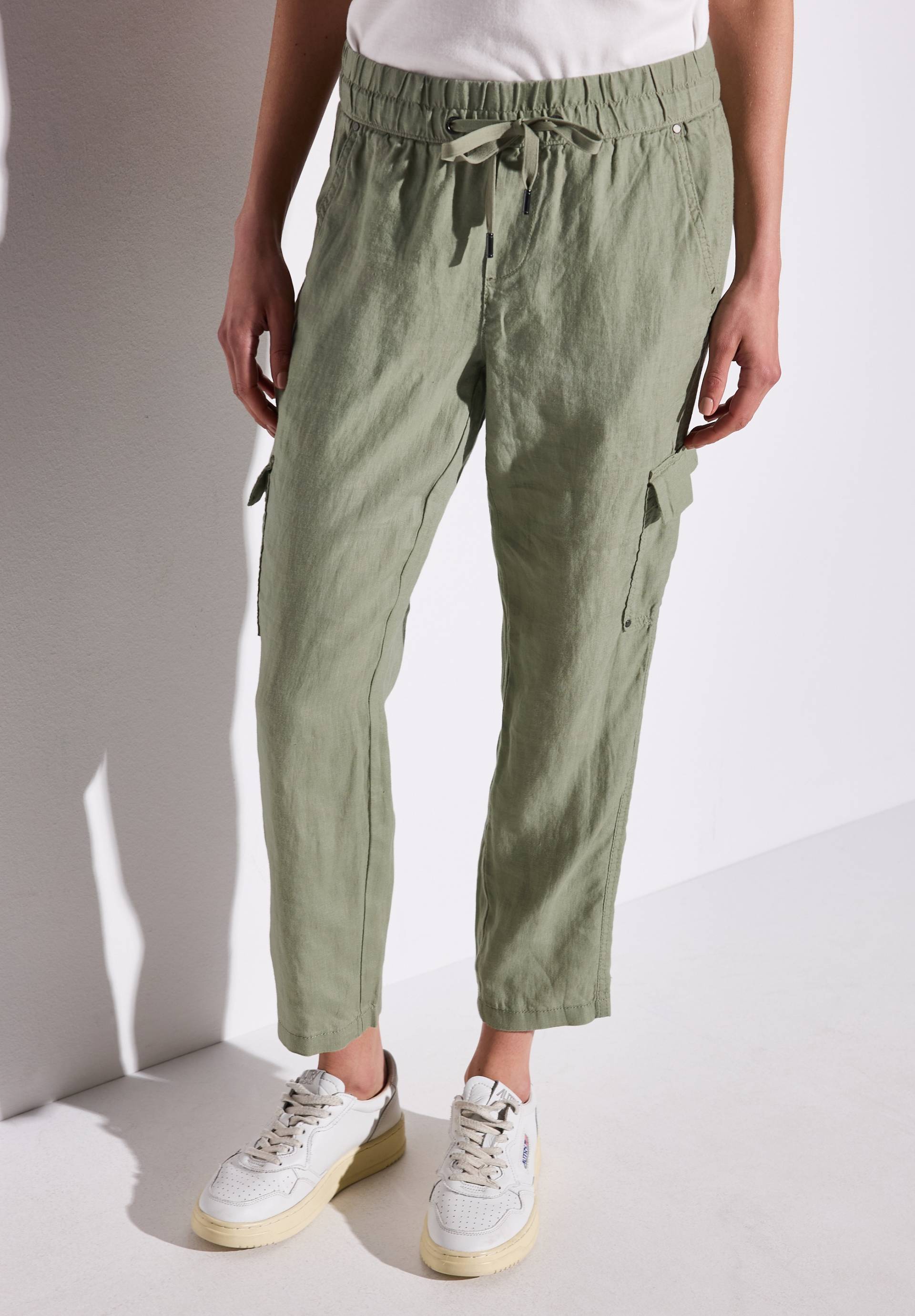 STREET ONE Leinenhose »Style BONNY«, im Cargo-Look von STREET ONE
