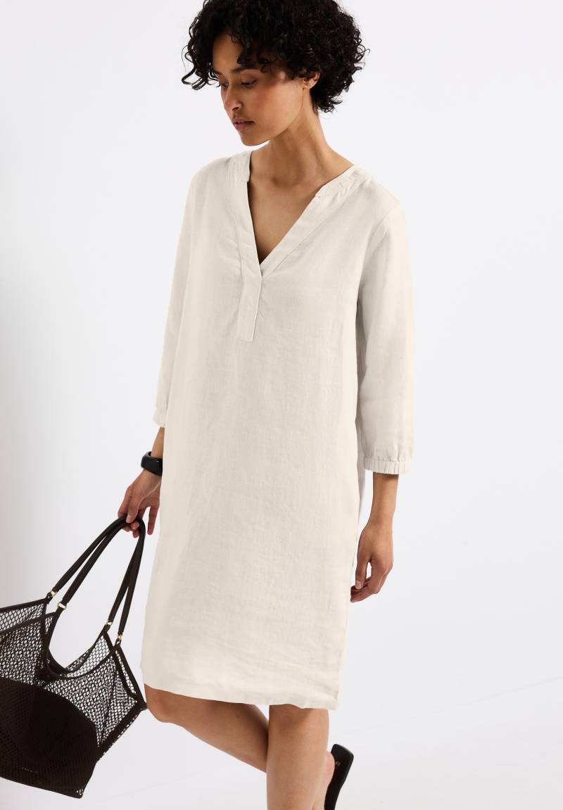 STREET ONE Midikleid, 3/4-Arm aus Leinen von STREET ONE