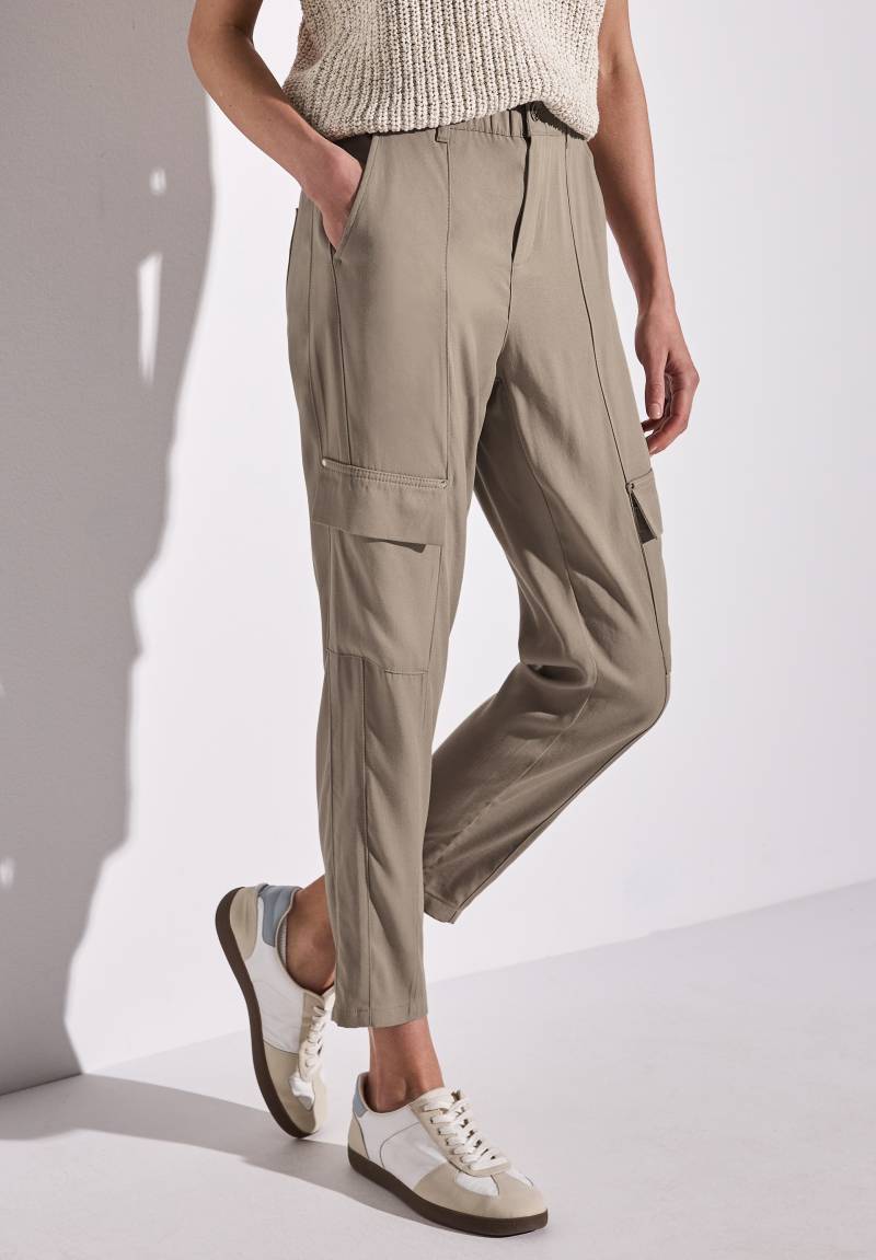 STREET ONE Paperbag-Hose, im Cargo-Look von STREET ONE