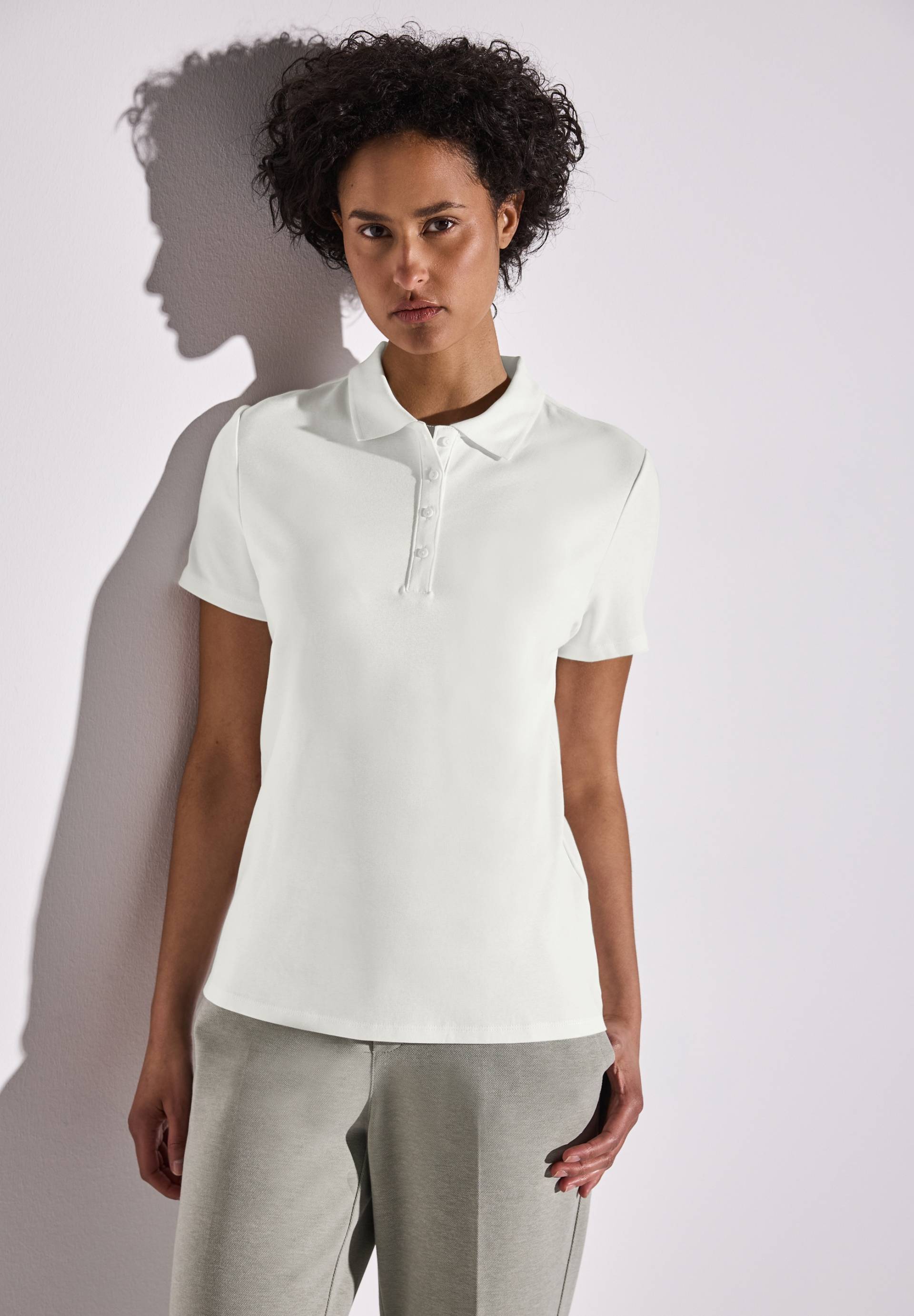 STREET ONE Poloshirt, mit Ripsstruktur von STREET ONE