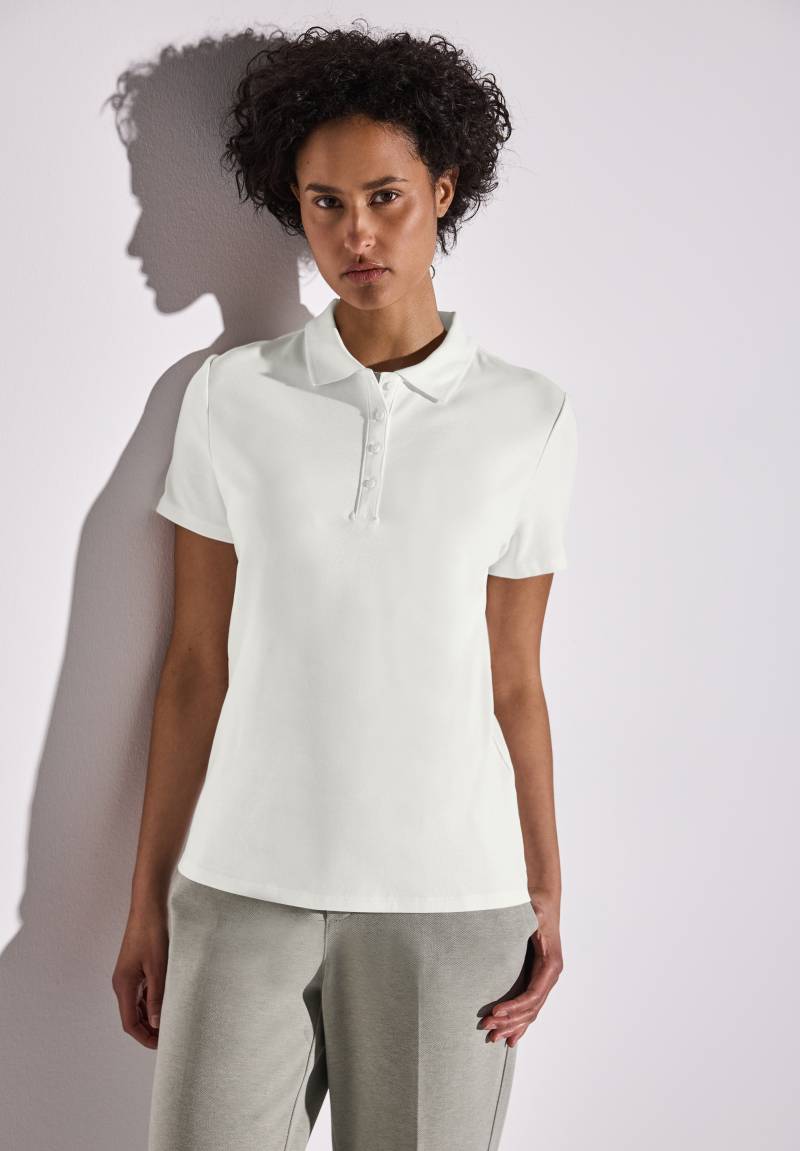 STREET ONE Poloshirt, mit Ripsstruktur von STREET ONE