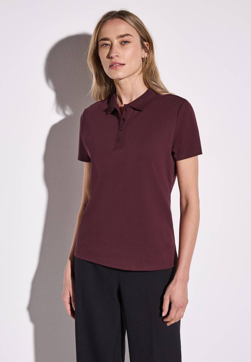 STREET ONE Poloshirt, mit Ripsstruktur von STREET ONE