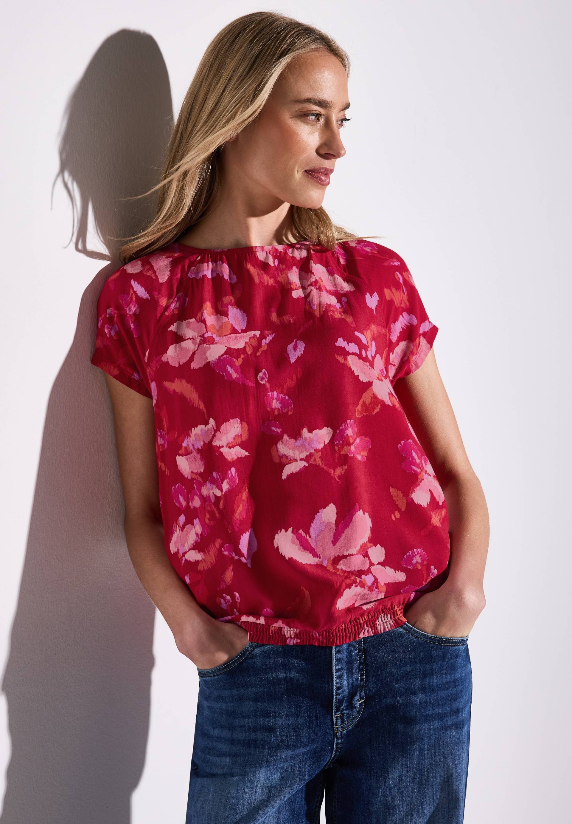 STREET ONE Print-Shirt, mit floralem Muster STREET ONE Print-Shirt, mit floralem Muster von STREET ONE