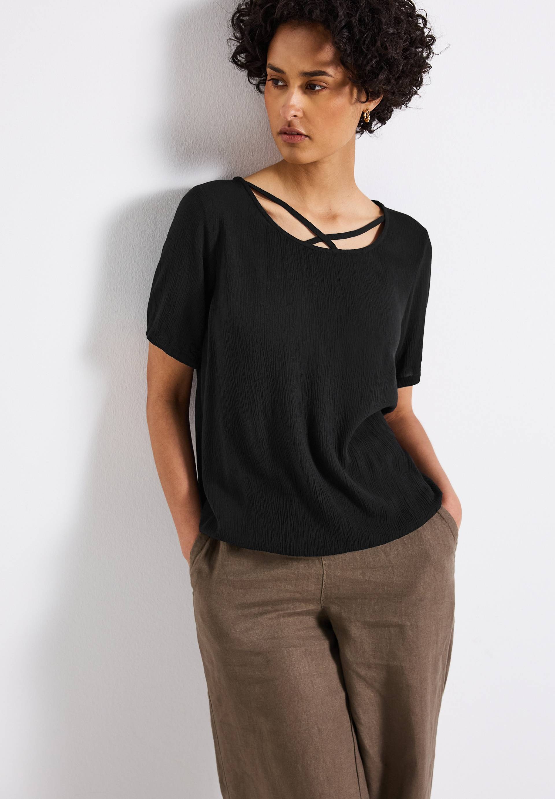 STREET ONE Shirtbluse, mit Bänderdetail von STREET ONE