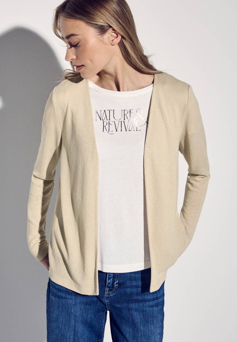 STREET ONE Shirtjacke »NETTE«, im Strick Look von STREET ONE