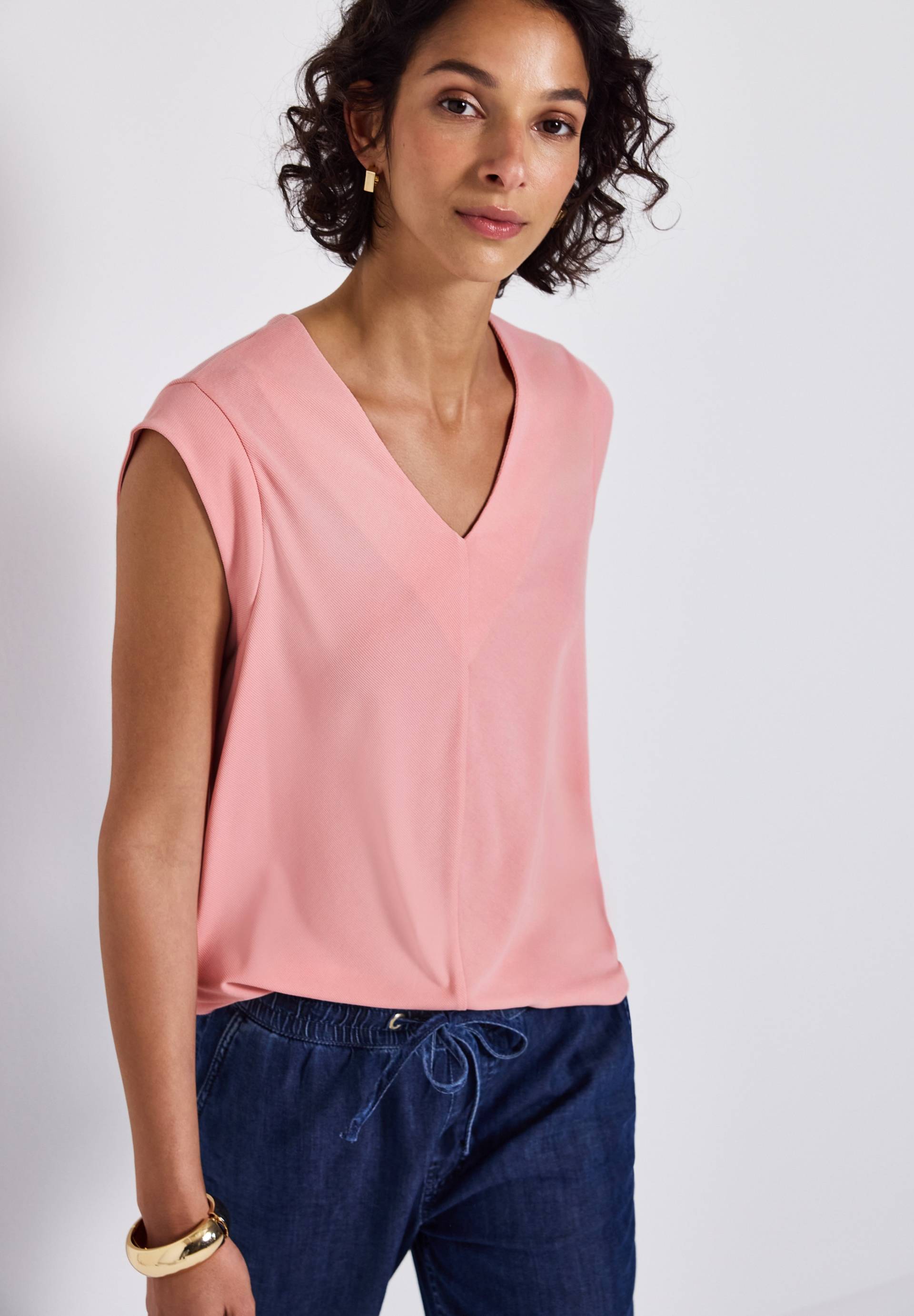 STREET ONE Shirttop, im Silk-Look von STREET ONE