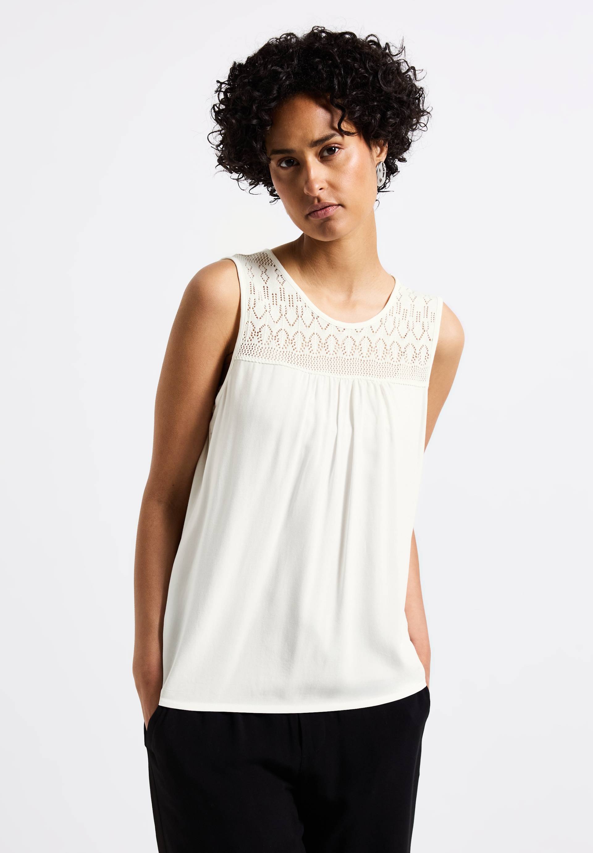 STREET ONE Shirttop, mit Ajour Details von STREET ONE