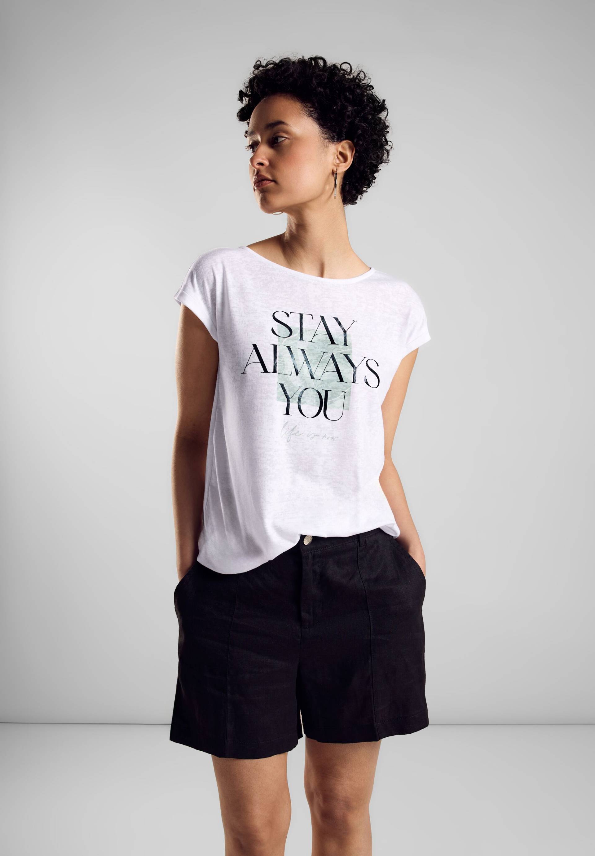 STREET ONE Shirttop, mit Burn Out-Print STREET ONE Shirttop, mit Burn Out-Print von STREET ONE