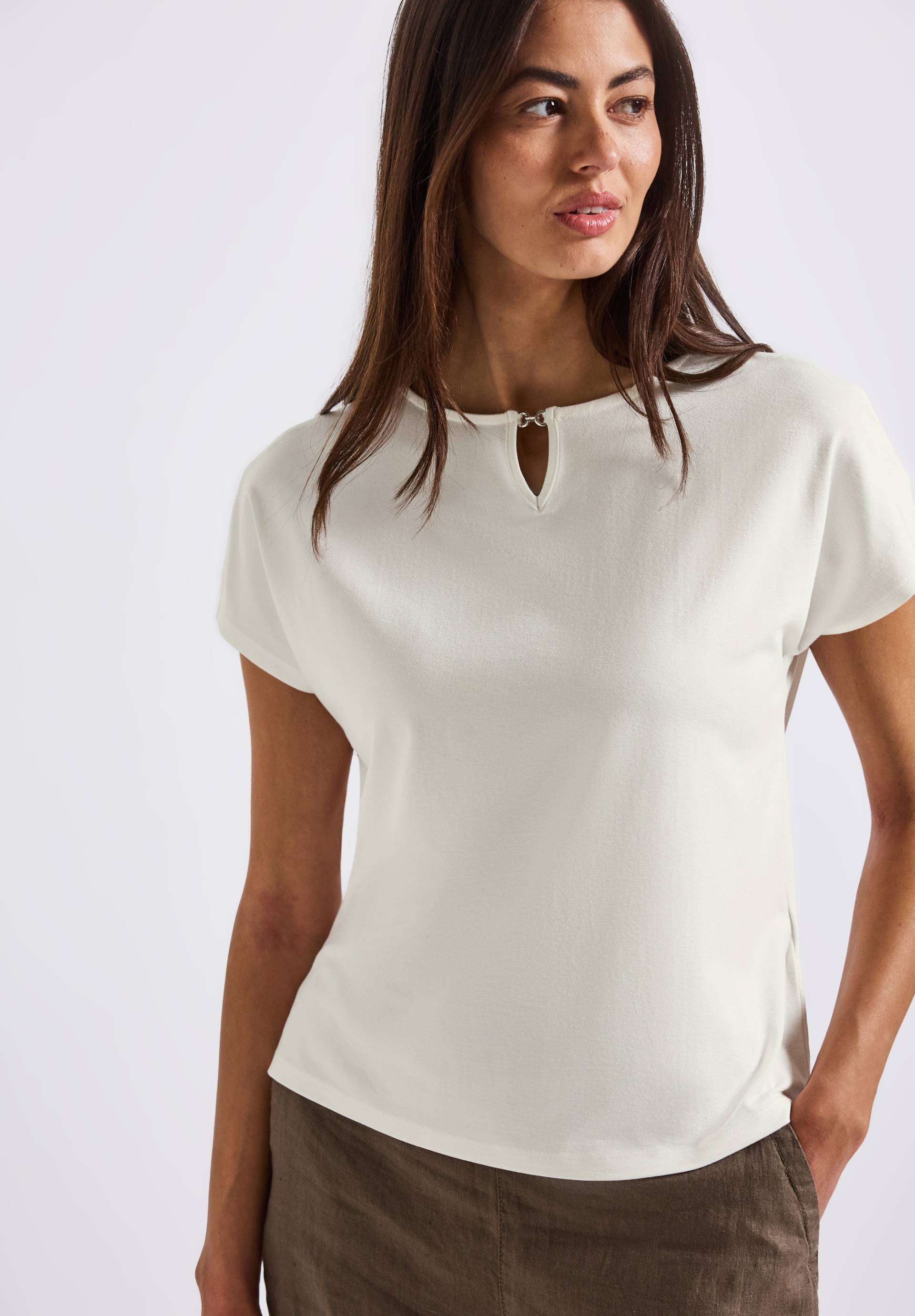 STREET ONE Shirttop, mit Cut-Out Detail von STREET ONE