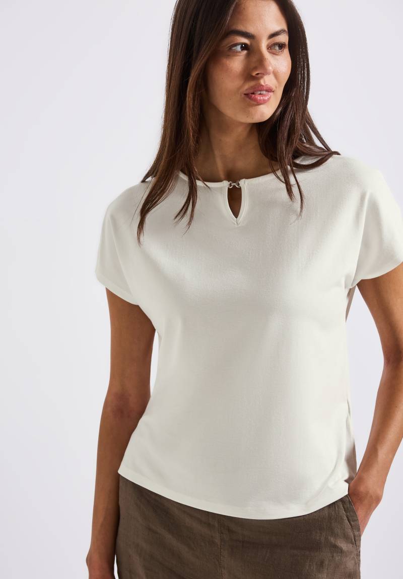 STREET ONE Shirttop, mit Cut-Out Detail von STREET ONE