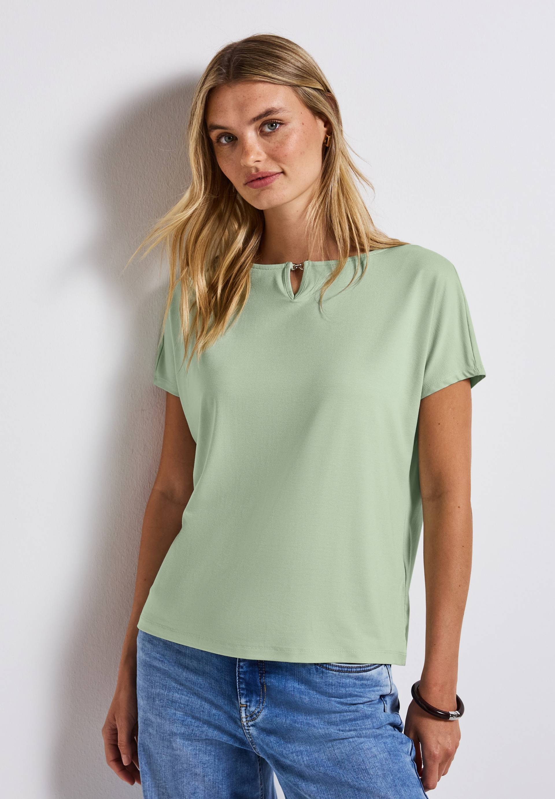 STREET ONE Shirttop, mit Cut-Out Detail von STREET ONE
