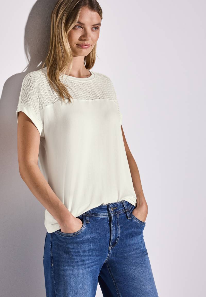 STREET ONE Shirttop, mit Lochmuster Detail von STREET ONE