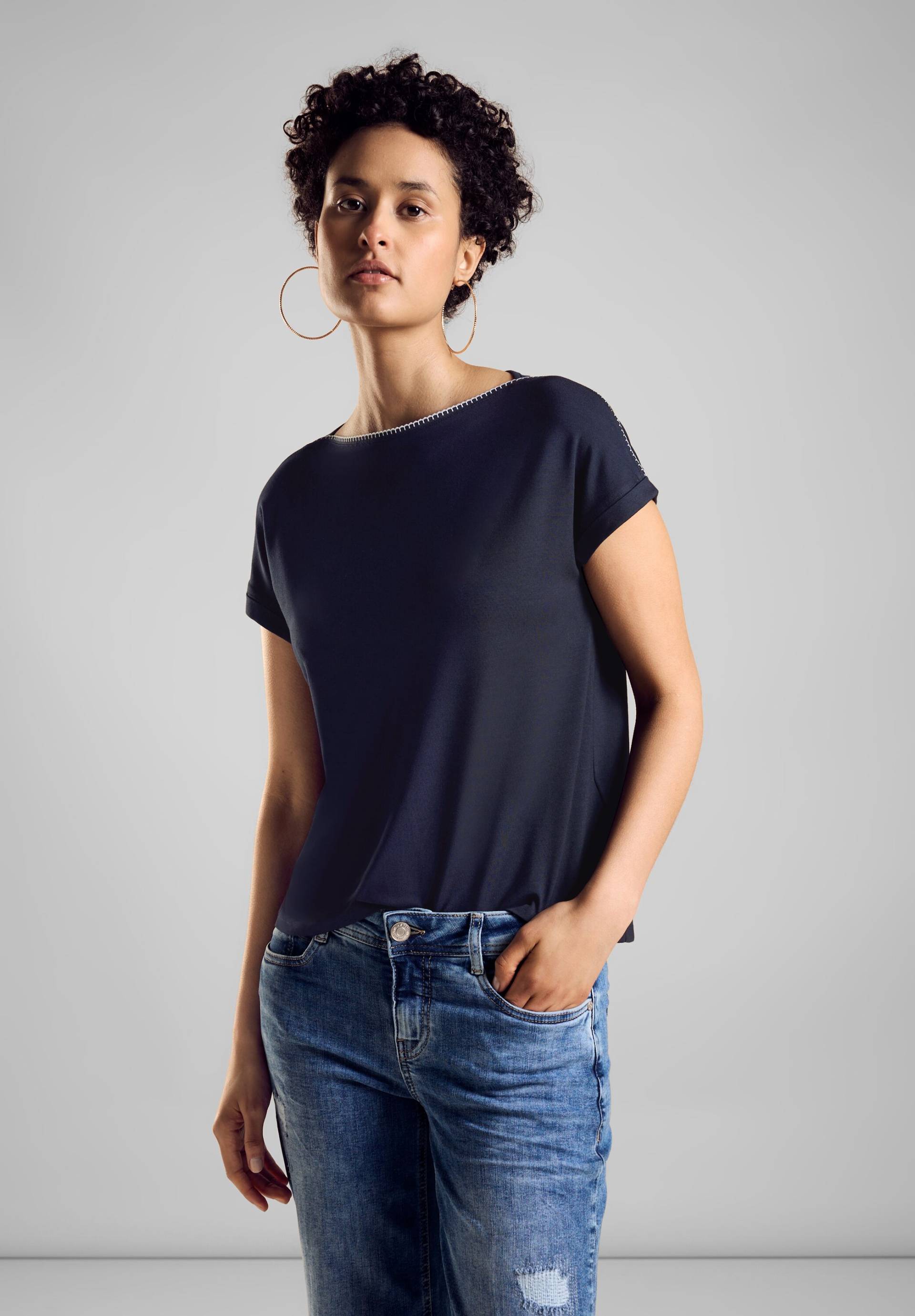 STREET ONE Shirttop, mit Paspelband von STREET ONE