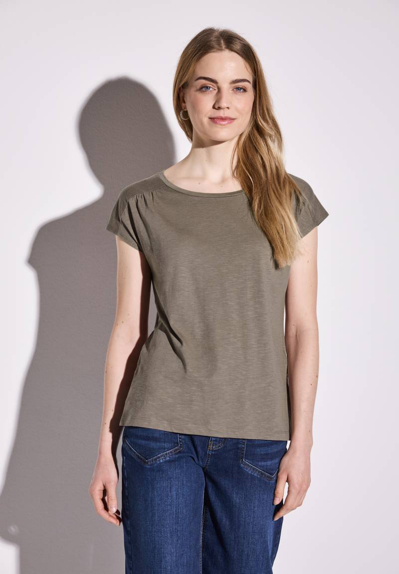 STREET ONE Shirttop, mit Raffung an der Schulter von STREET ONE
