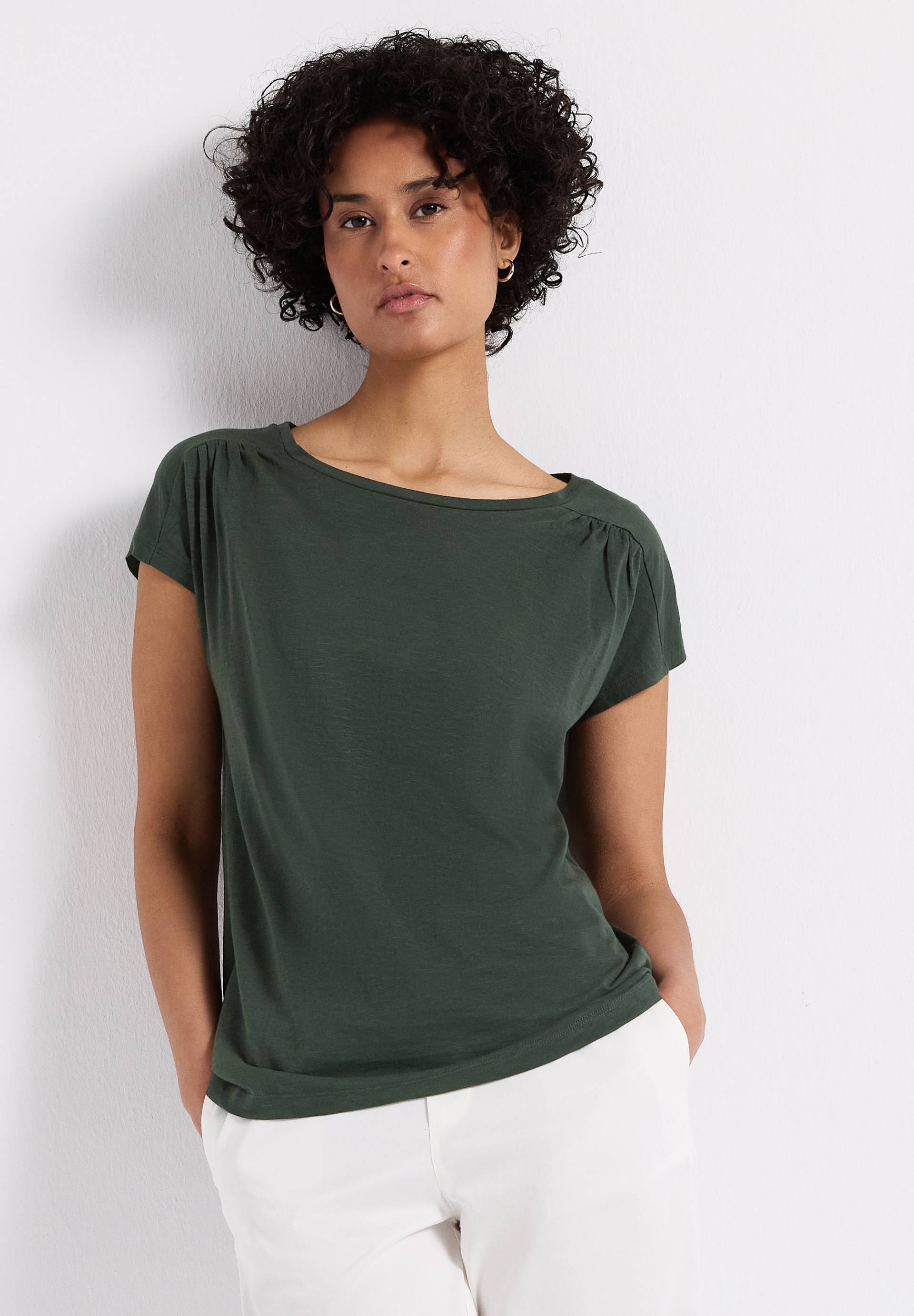 STREET ONE Shirttop, mit Raffung von STREET ONE