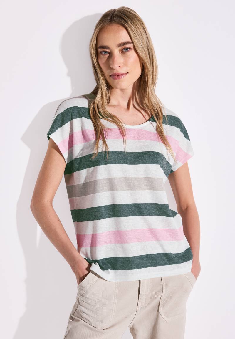 STREET ONE Shirttop, mit Streifen Muster von STREET ONE