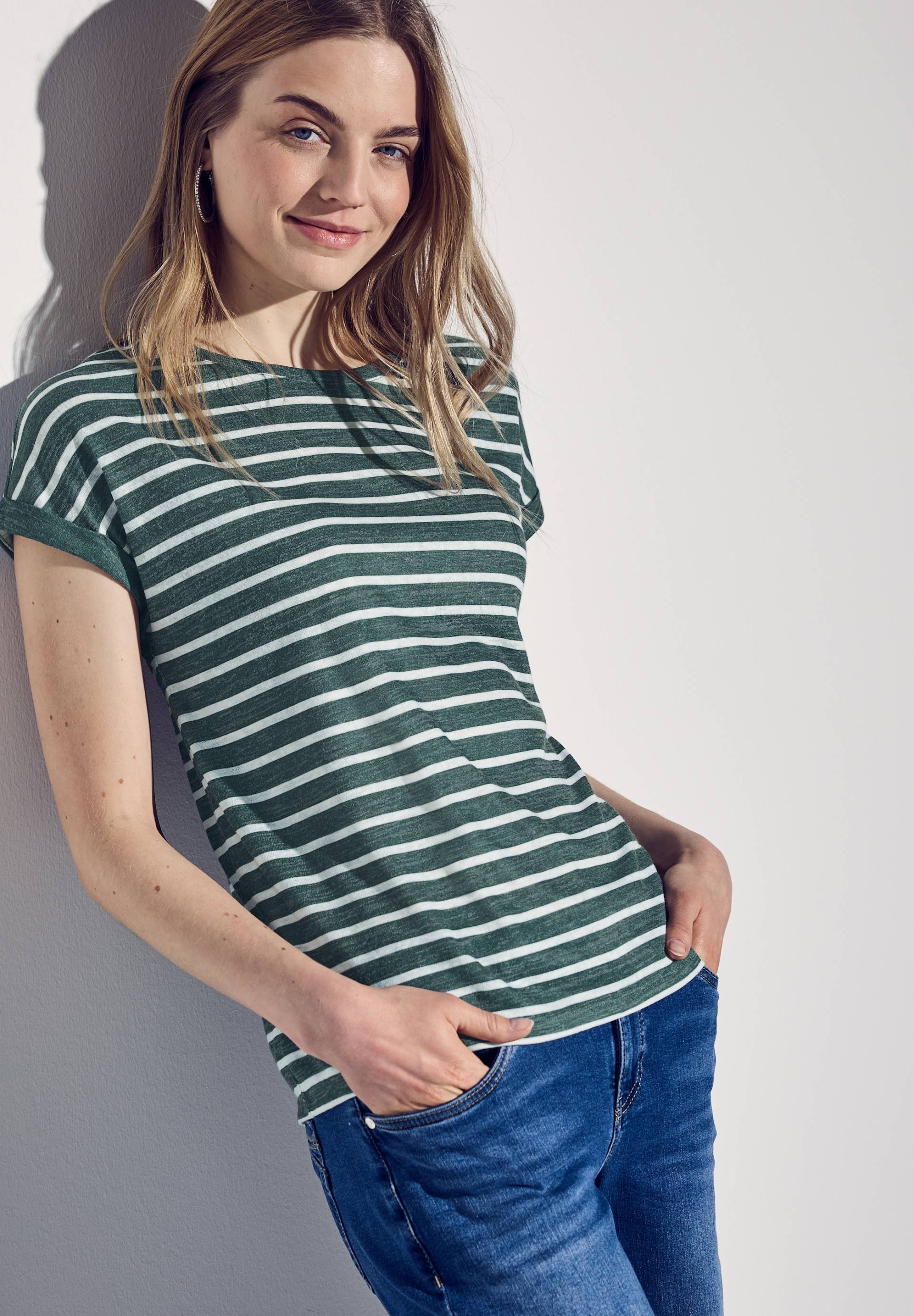 STREET ONE Shirttop, mit Streifenmuster von STREET ONE